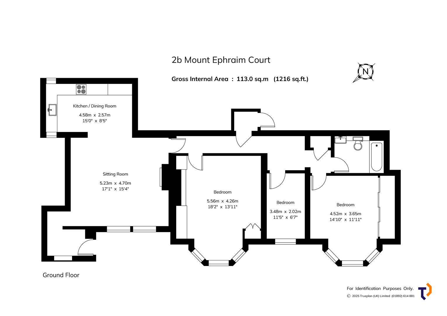 2B Mount Ephraim Court, Molyneux Park Road, Tunbridge Wells floorplan
