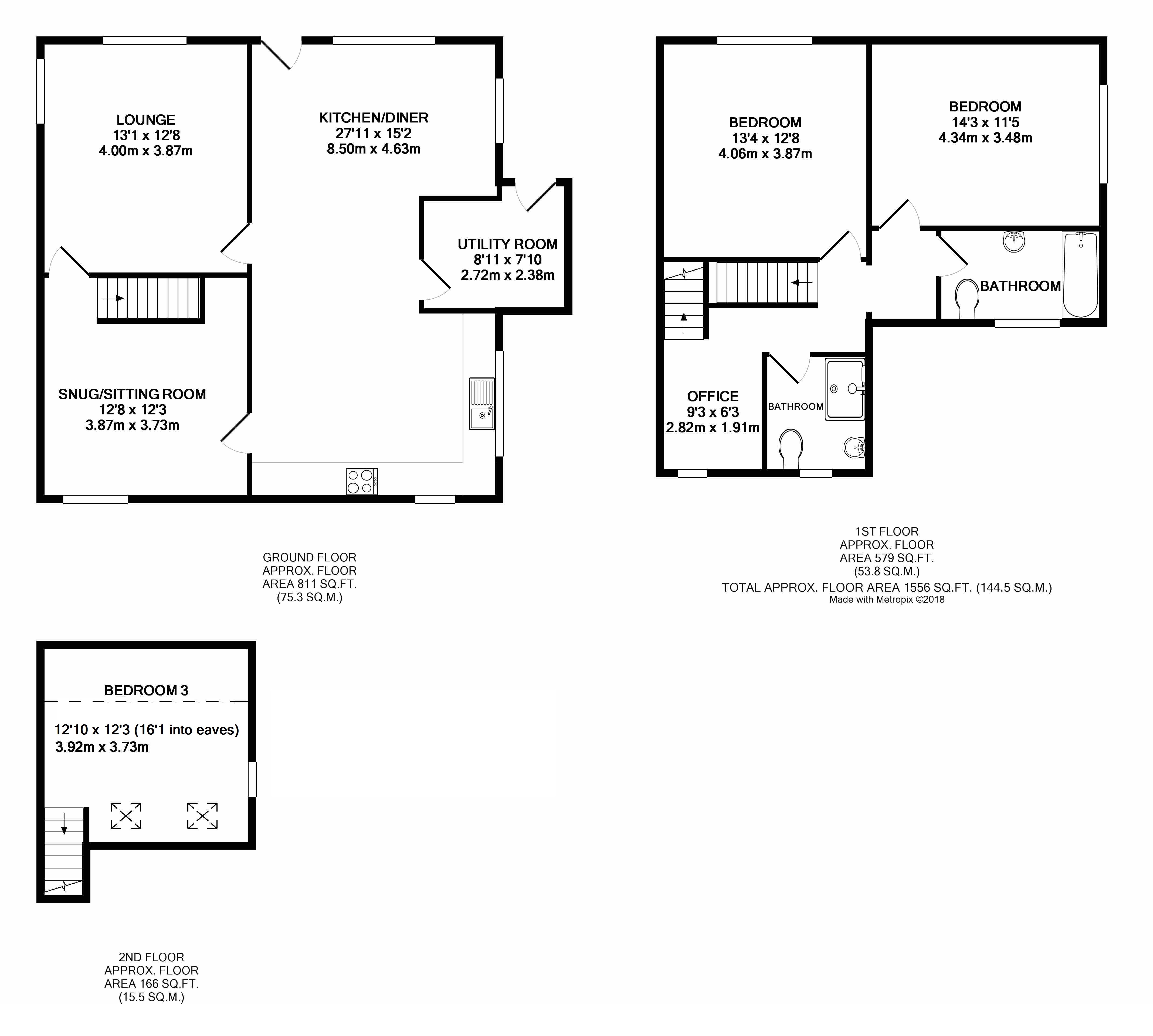 3 Bedrooms Semi-detached house for sale in Stoneheads, Whaley Bridge, High Peak SK23