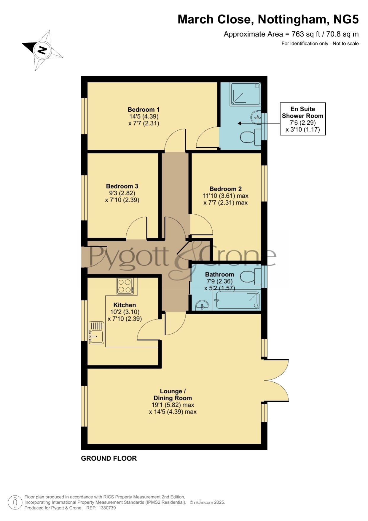 24, March Close, Nottingham floorplan