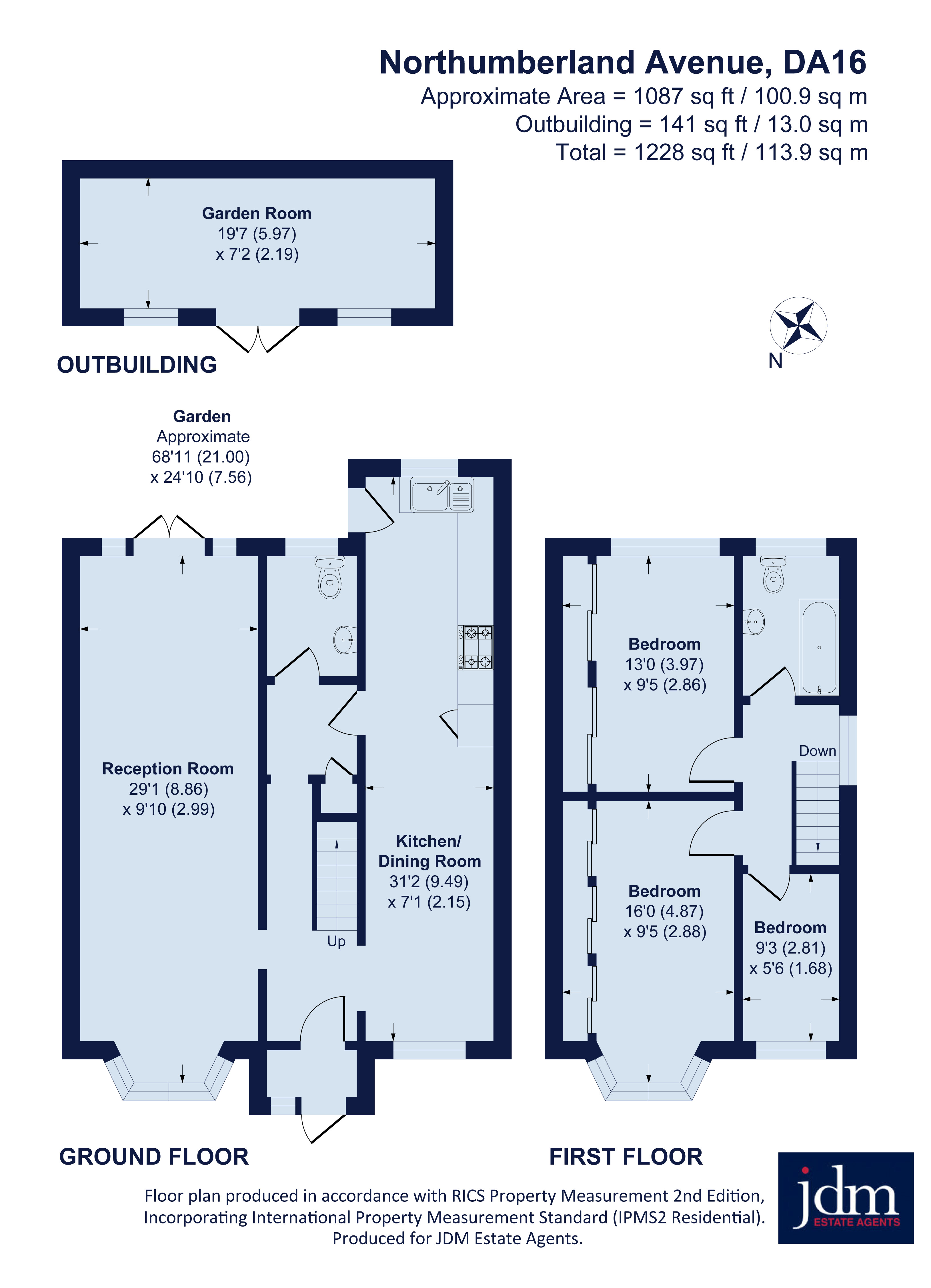 95, Northumberland Avenue, Welling floorplan