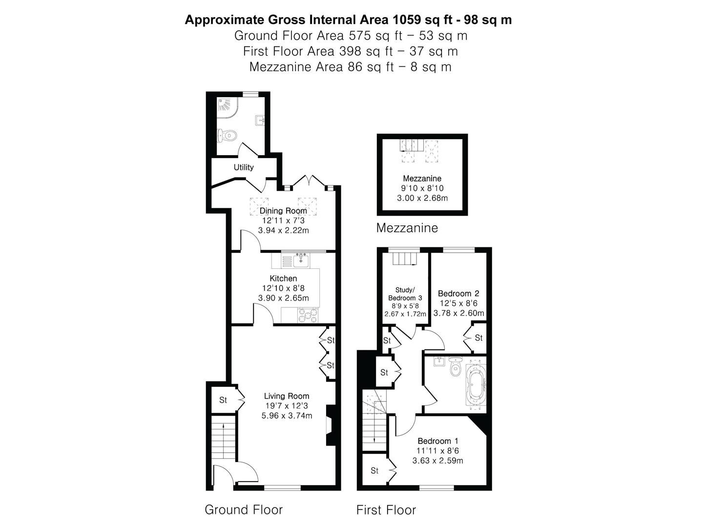 2 The Gables, Cambridge Road, Newport floorplan