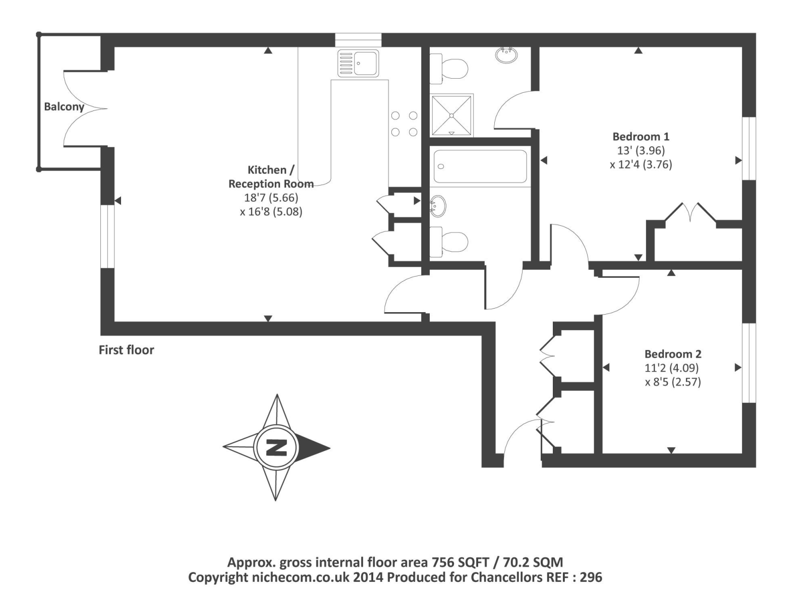 2 Bedrooms Flat to rent in Brook Avenue, Ascot SL5