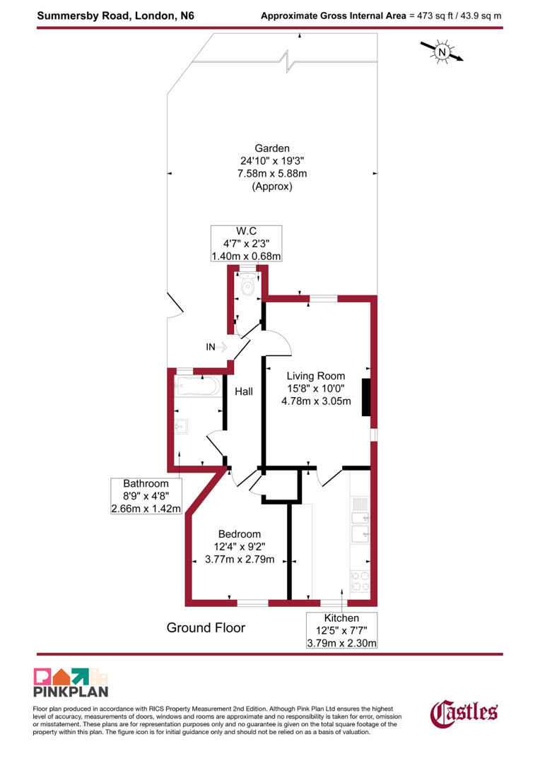10, Summersby Road, London floorplan