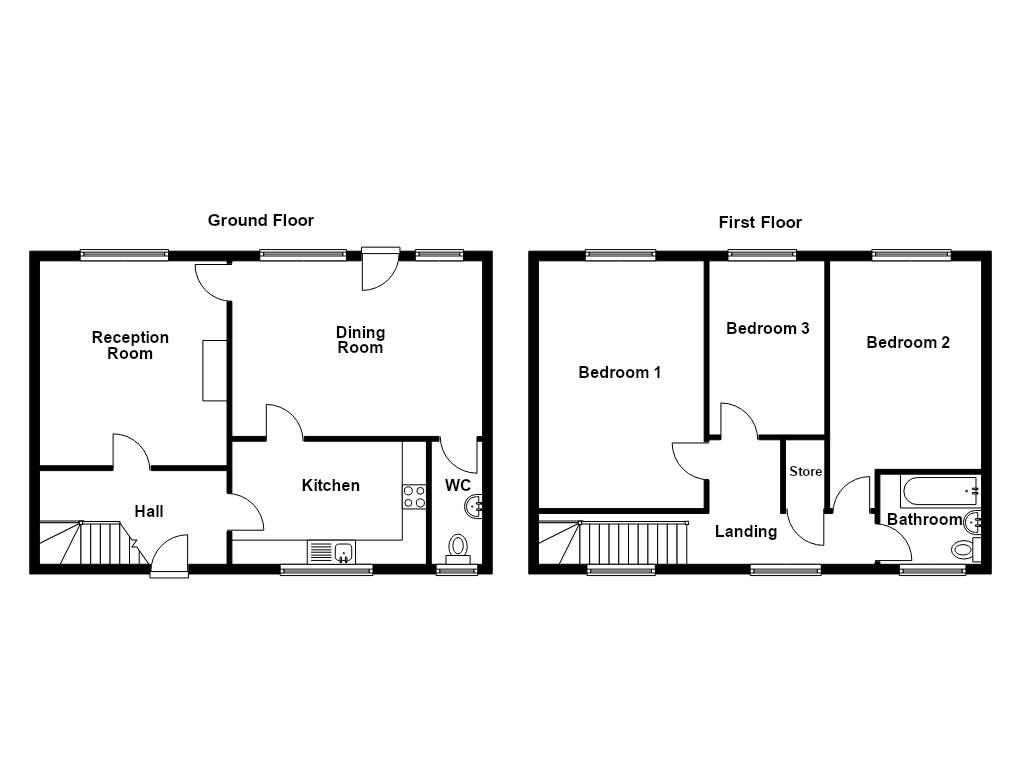 55, Brunshaw Avenue, Burnley floorplan