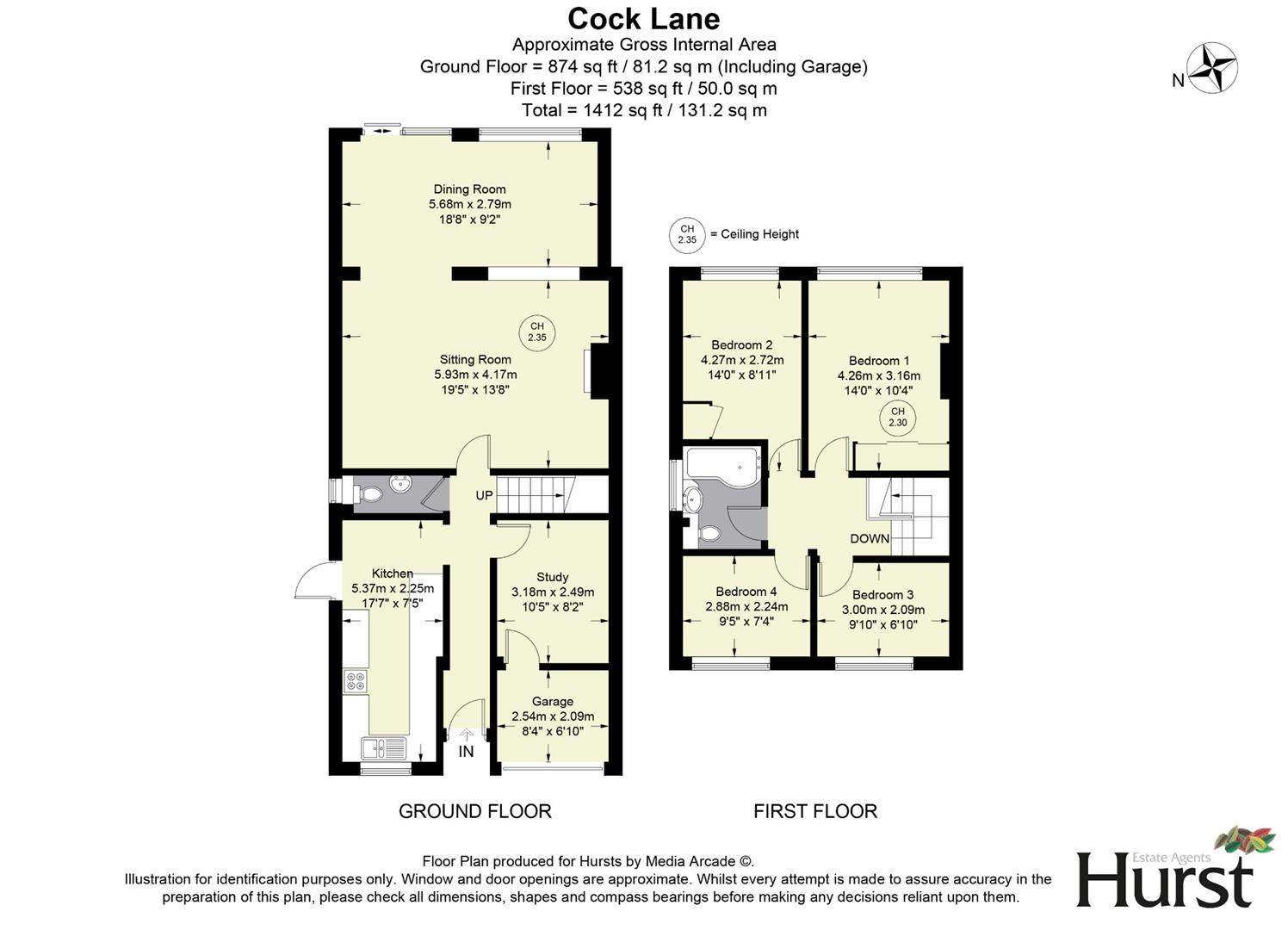 122, Cock Lane, High Wycombe floorplan
