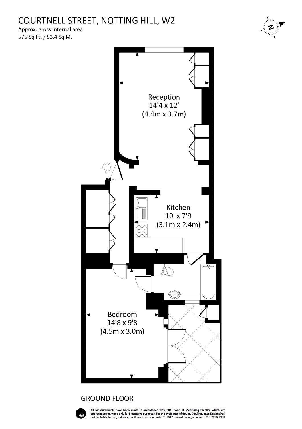 1 Bedrooms Flat to rent in Courtnell Street, Notting Hill W2