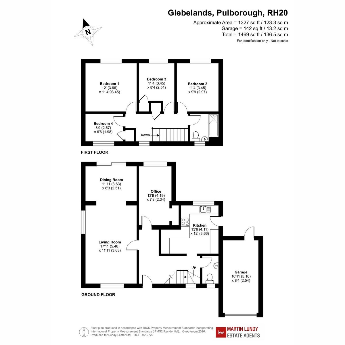 98, Glebelands, Pulborough floorplan