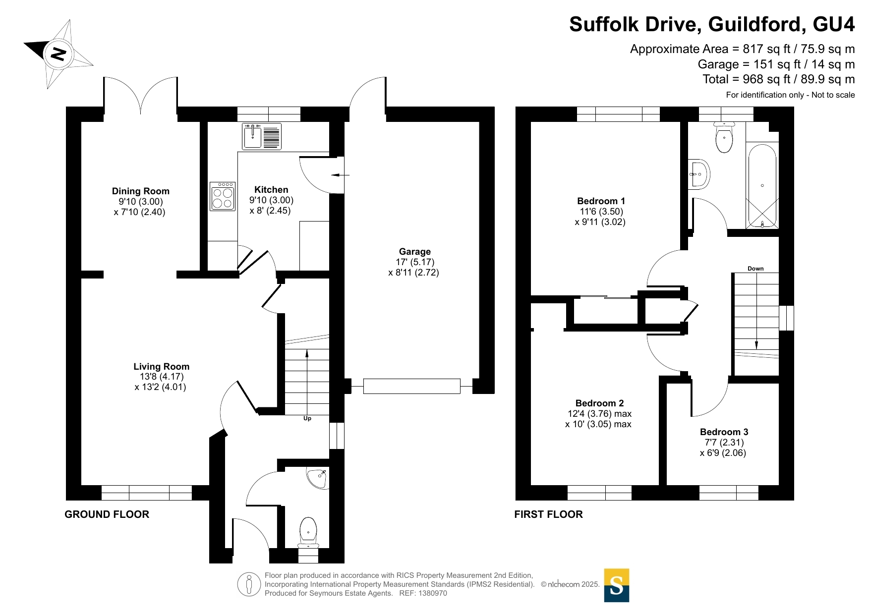 31, Suffolk Drive, Burpham floorplan
