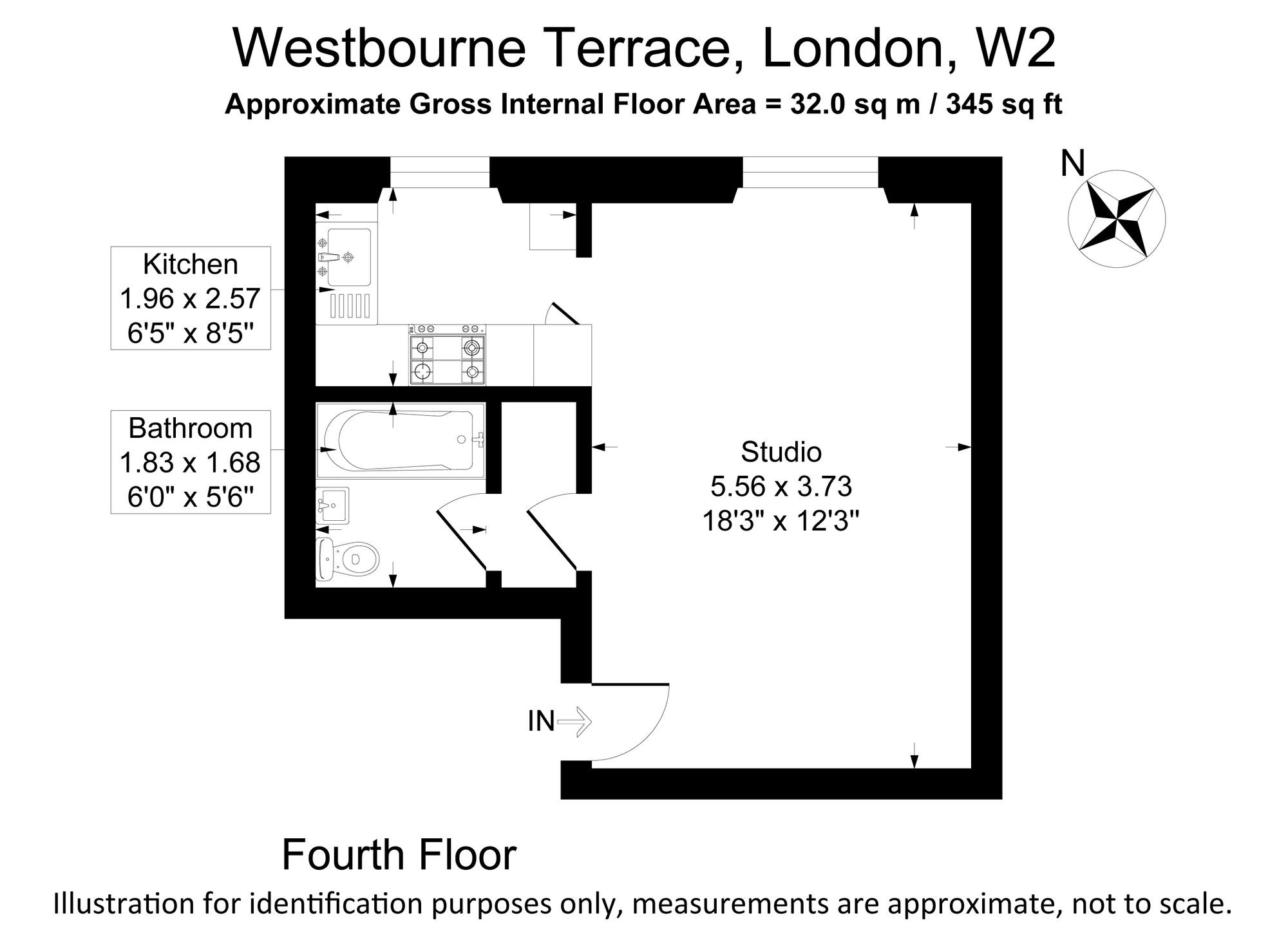 1 51 Westbourne Terrace, London floorplan