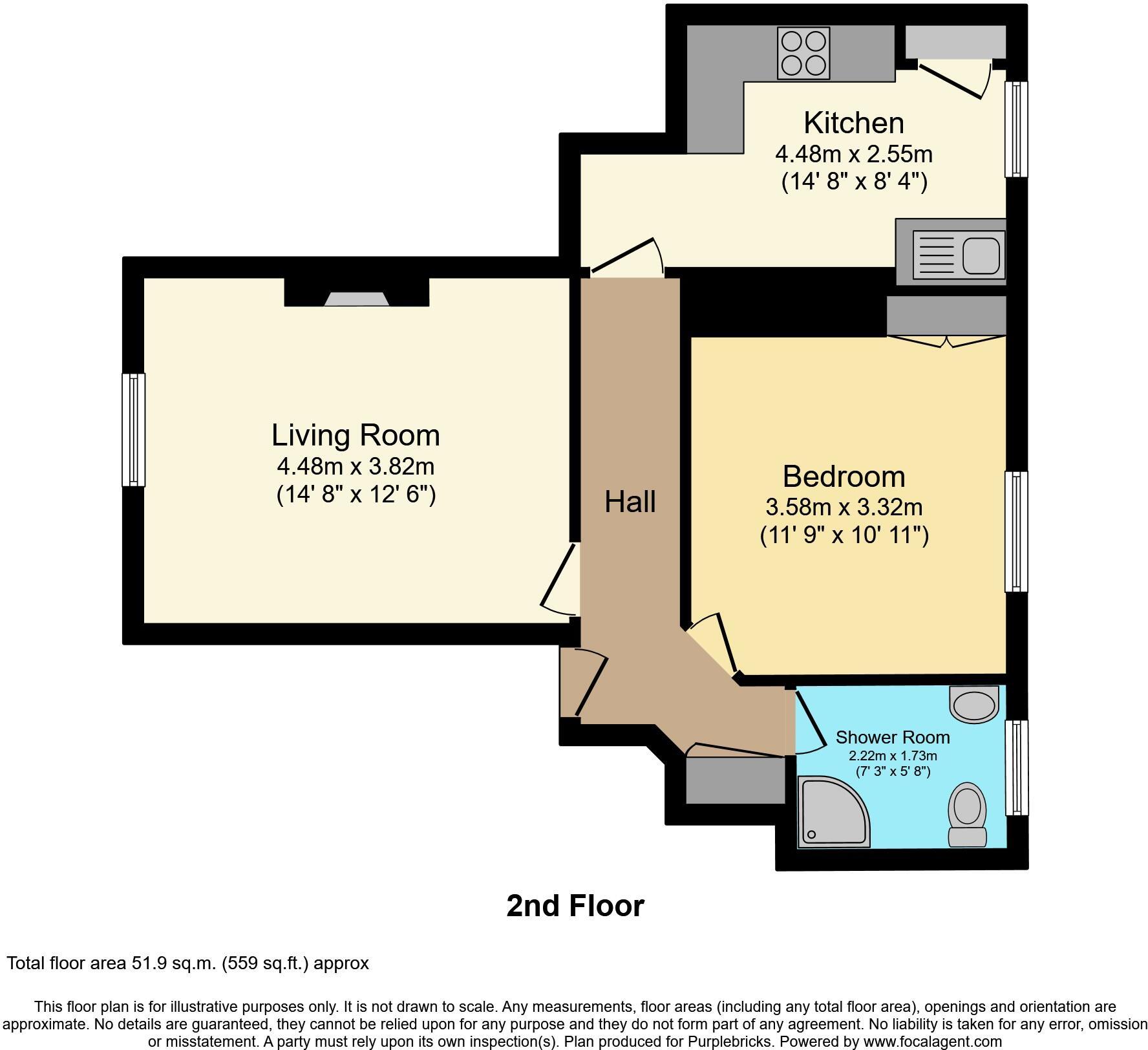 8 Jeffreys Court, Jeffreys Road, London floorplan