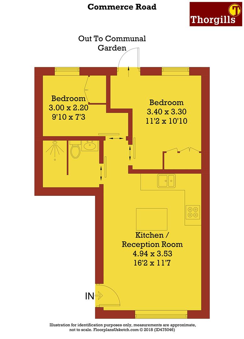 2 Bedrooms Flat to rent in Commerce Road, Brentford TW8