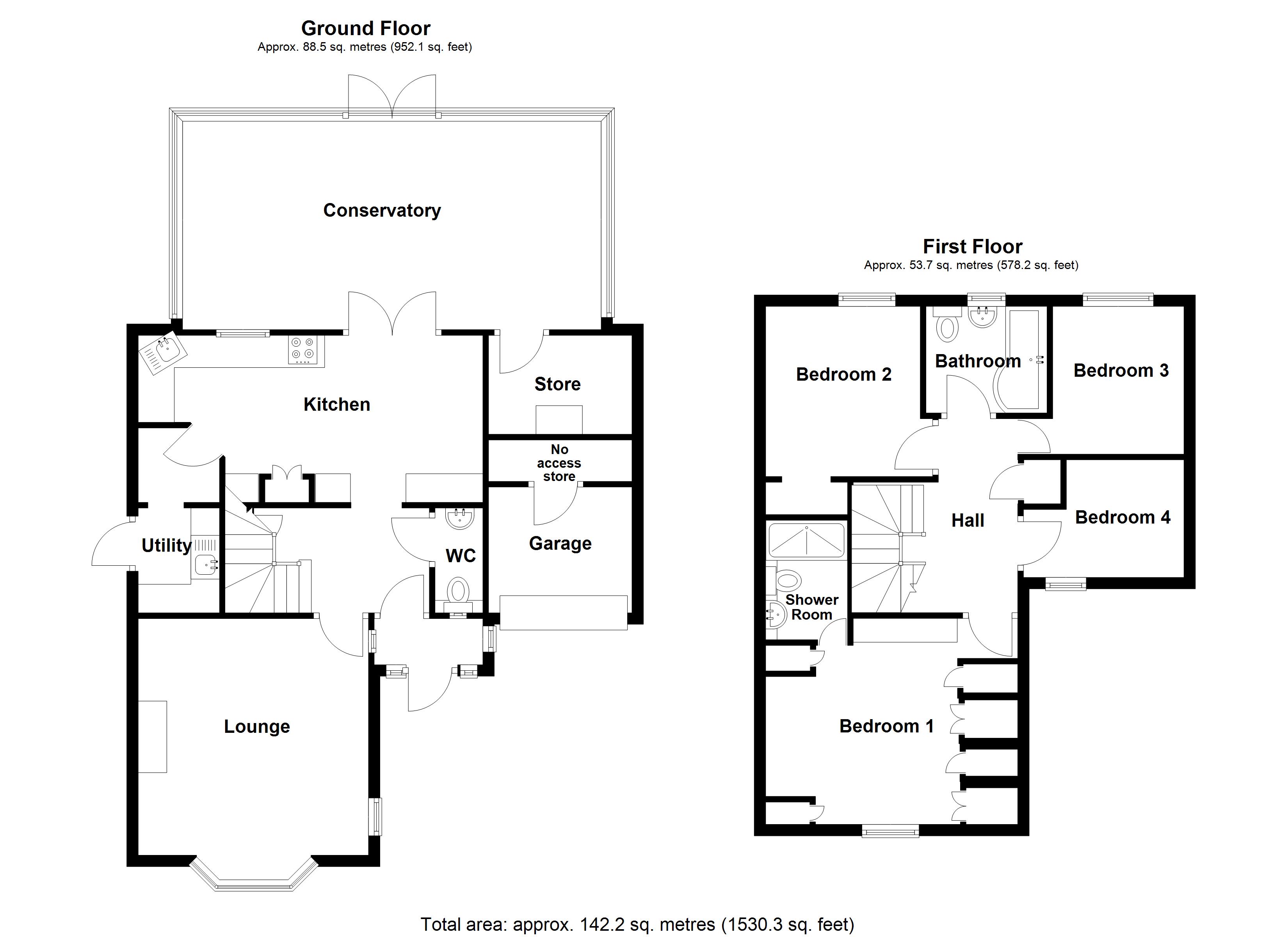 23, Hood Close, Lincolnshire floorplan