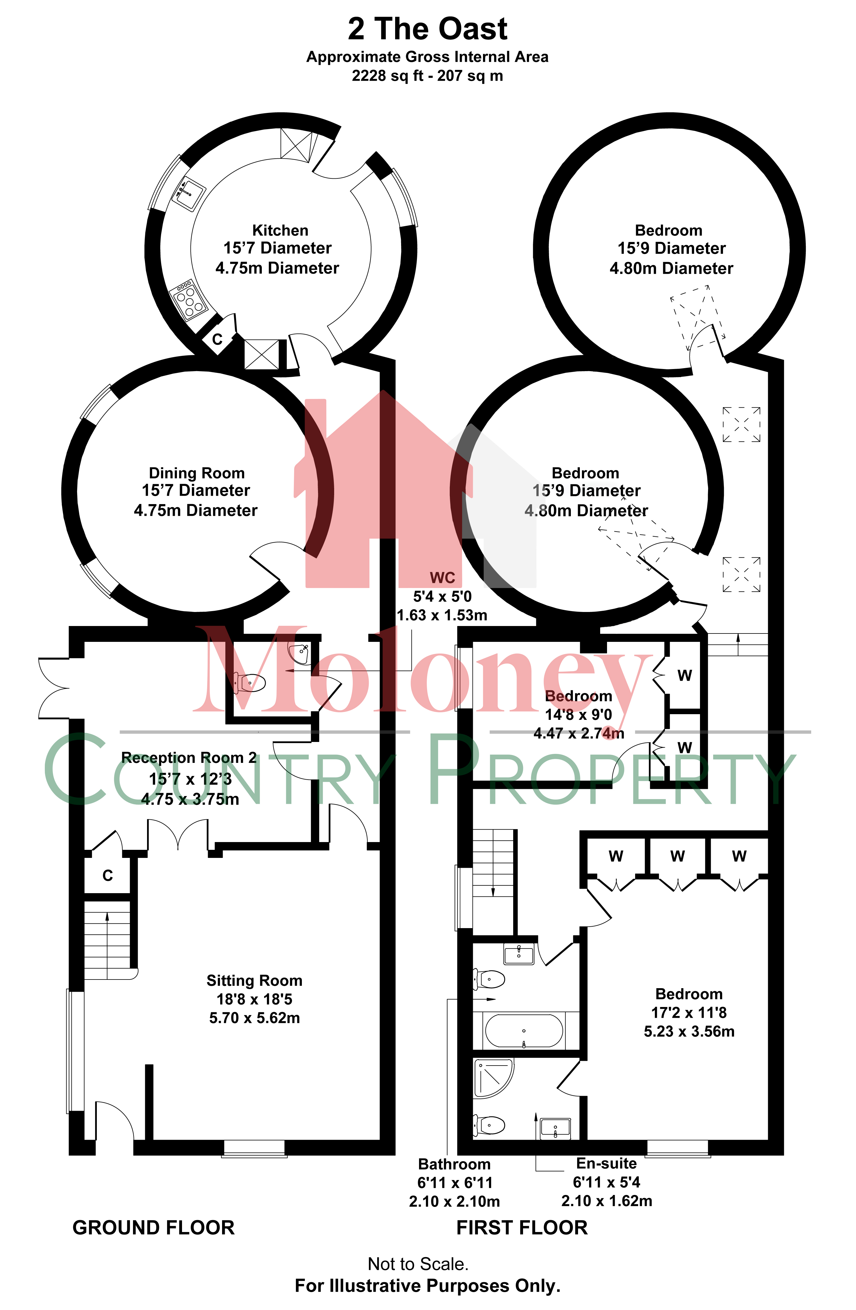2 The Oast, Gate Court Farm, Rye floorplan