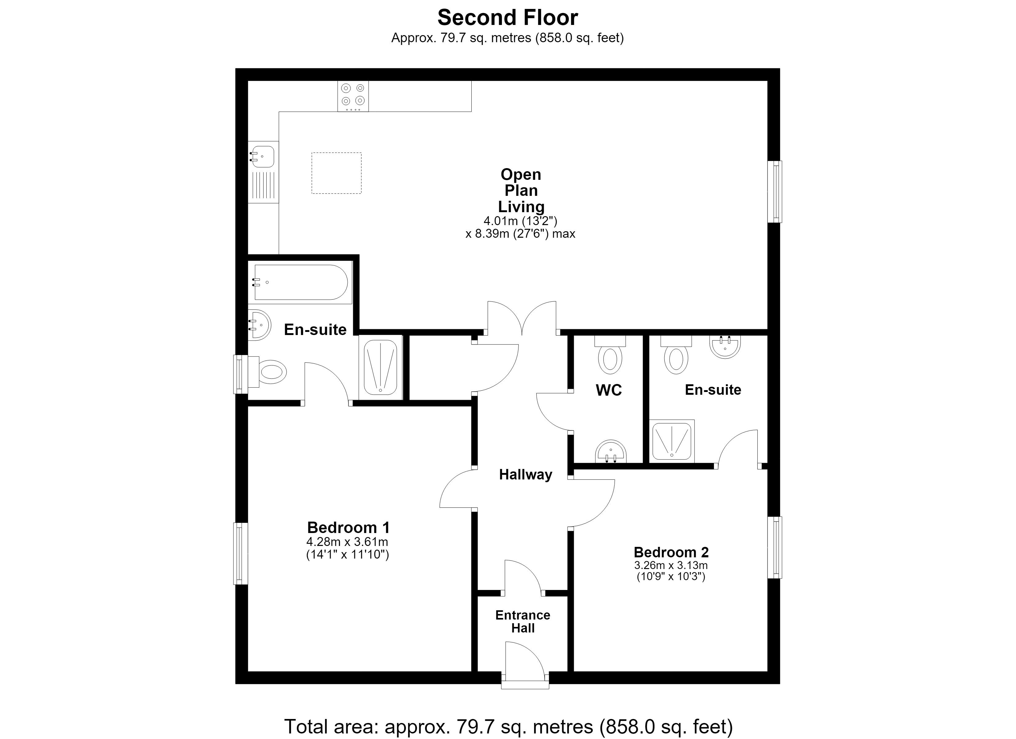 24, Woodall Close, Milton Keynes floorplan