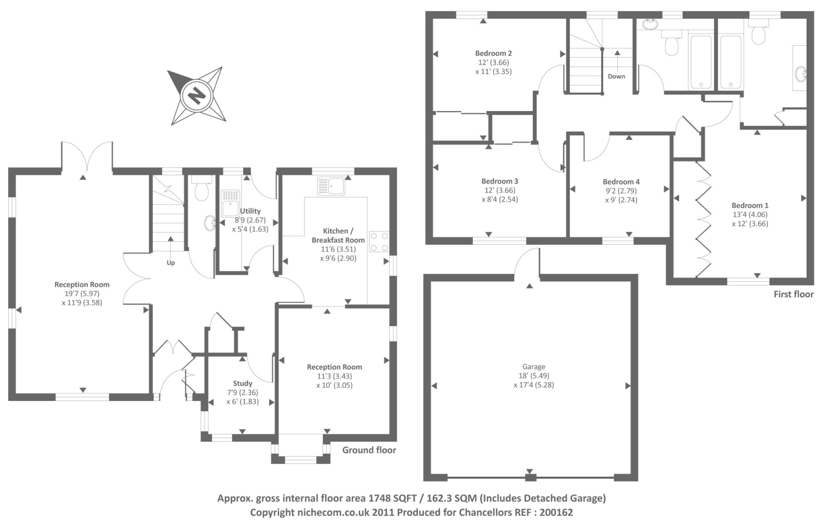 4 Bedrooms Detached house for sale in Lightwater, Surrey GU18