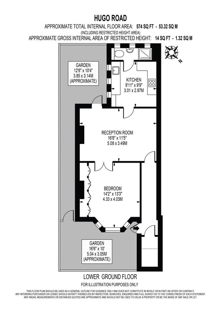 12a, Hugo Road, London floorplan