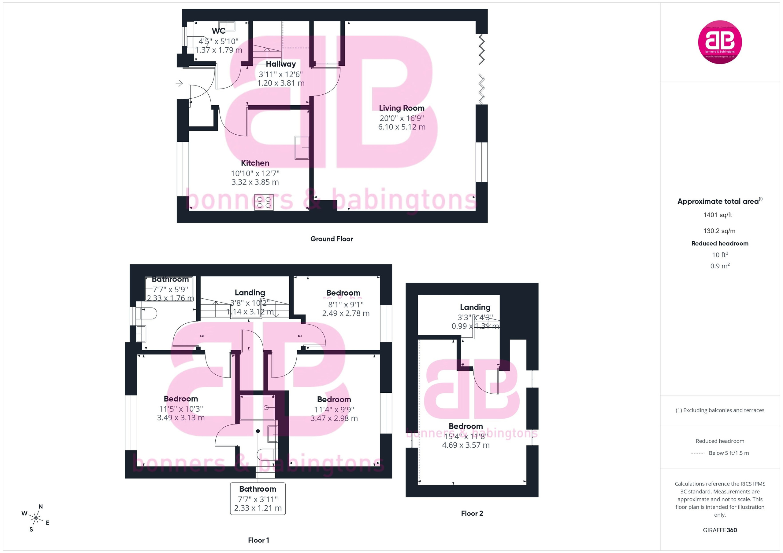 9 Oakwood Place, High Wycombe floorplan