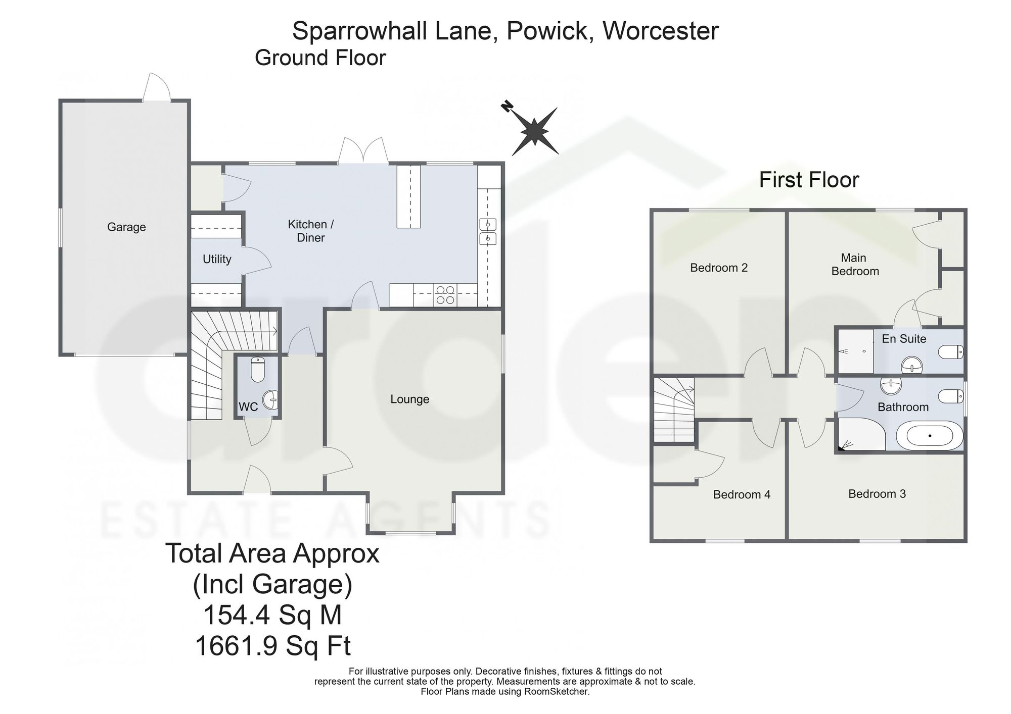 1c Sparrowhall Lane, Worcester floorplan