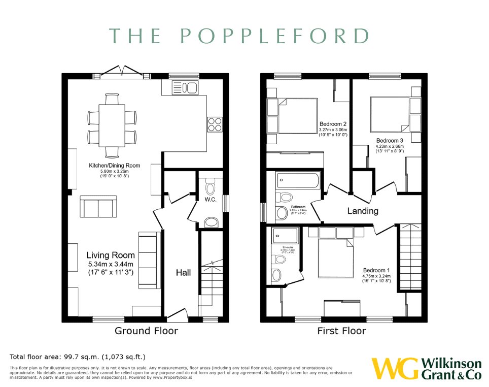 Plot 43 The Poppleford, Evans Field, 21, Chestnut Avenue, Budleigh Salterton floorplan
