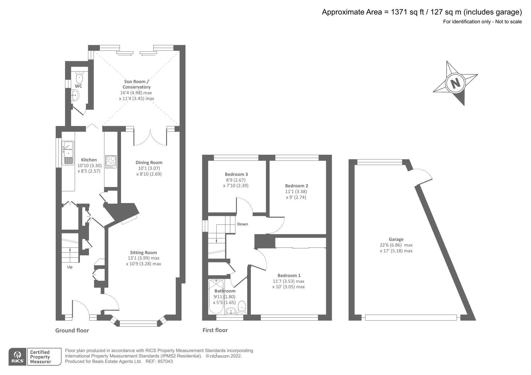 Abbeyfield Drive, Fareham PO15, 3 bedroom semidetached house for sale