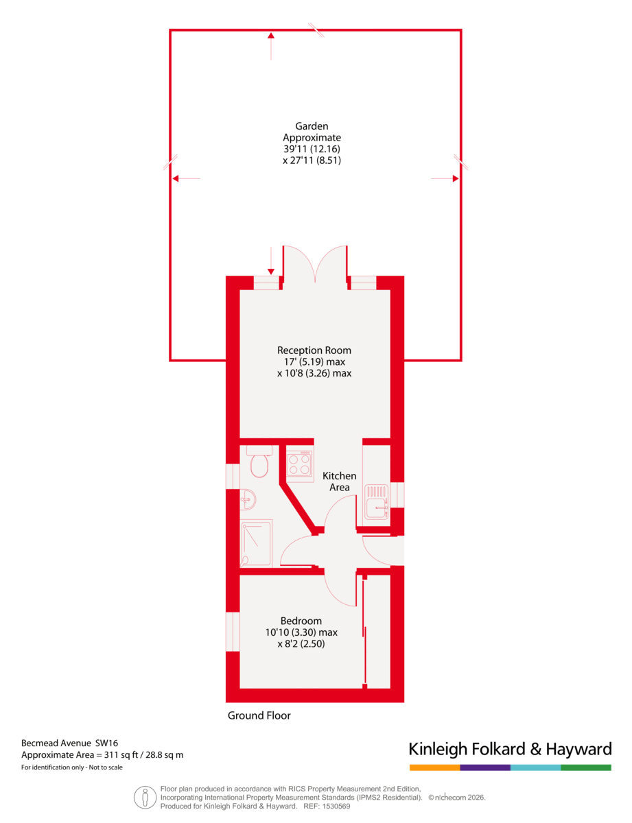 1a, 24, Becmead Avenue, London floorplan
