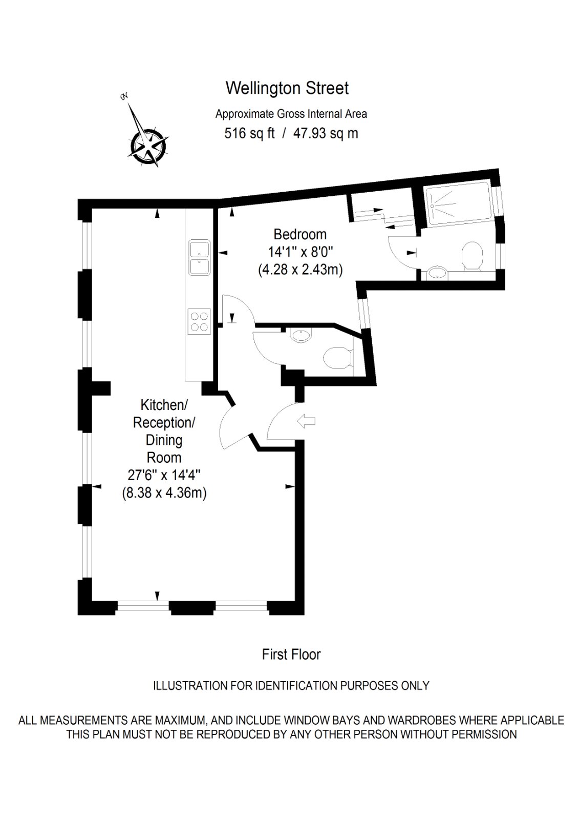 1, 44, Wellington Street, Covent Garden floorplan