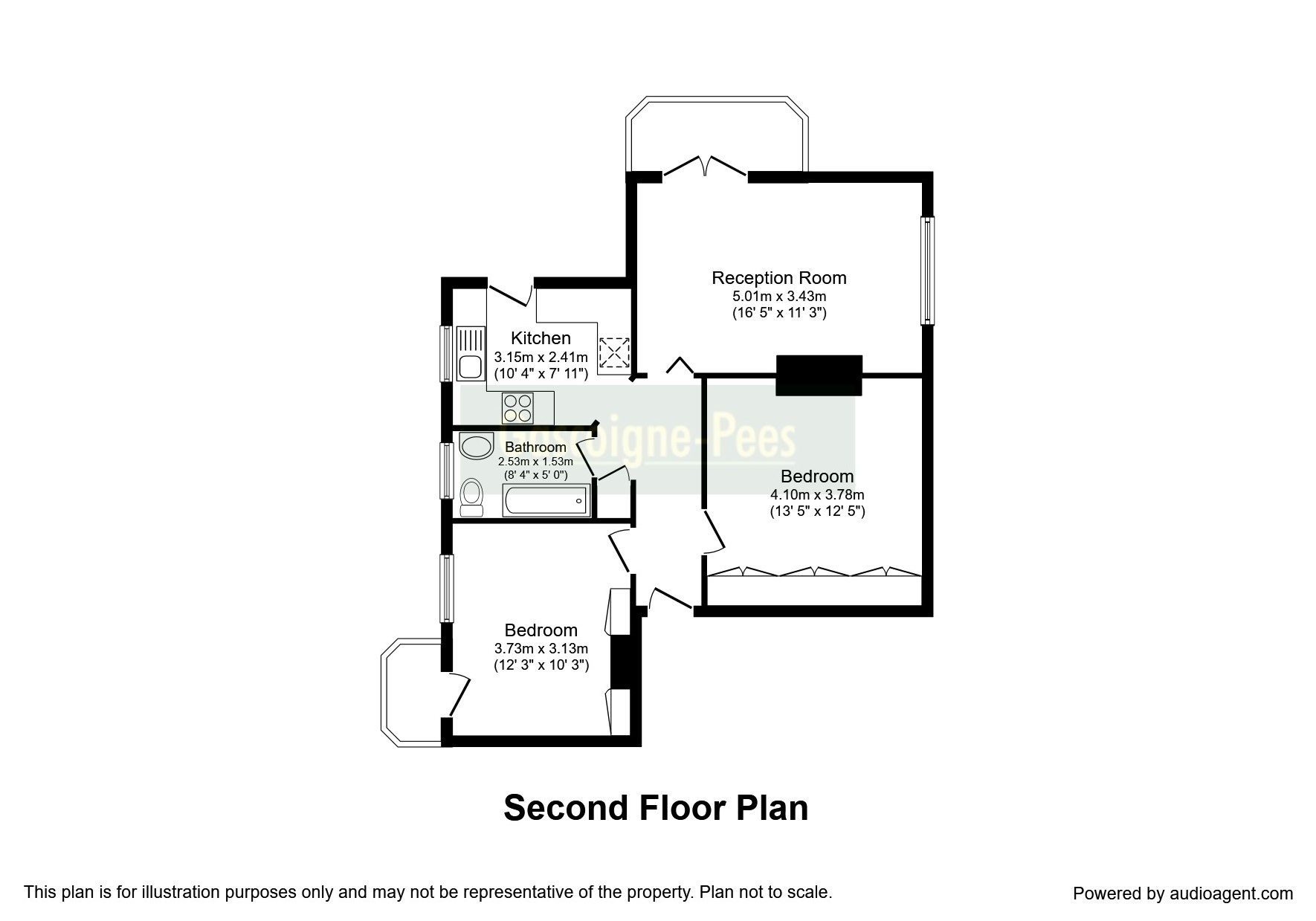 2 Bedrooms Flat to rent in Eastway, Epsom KT19