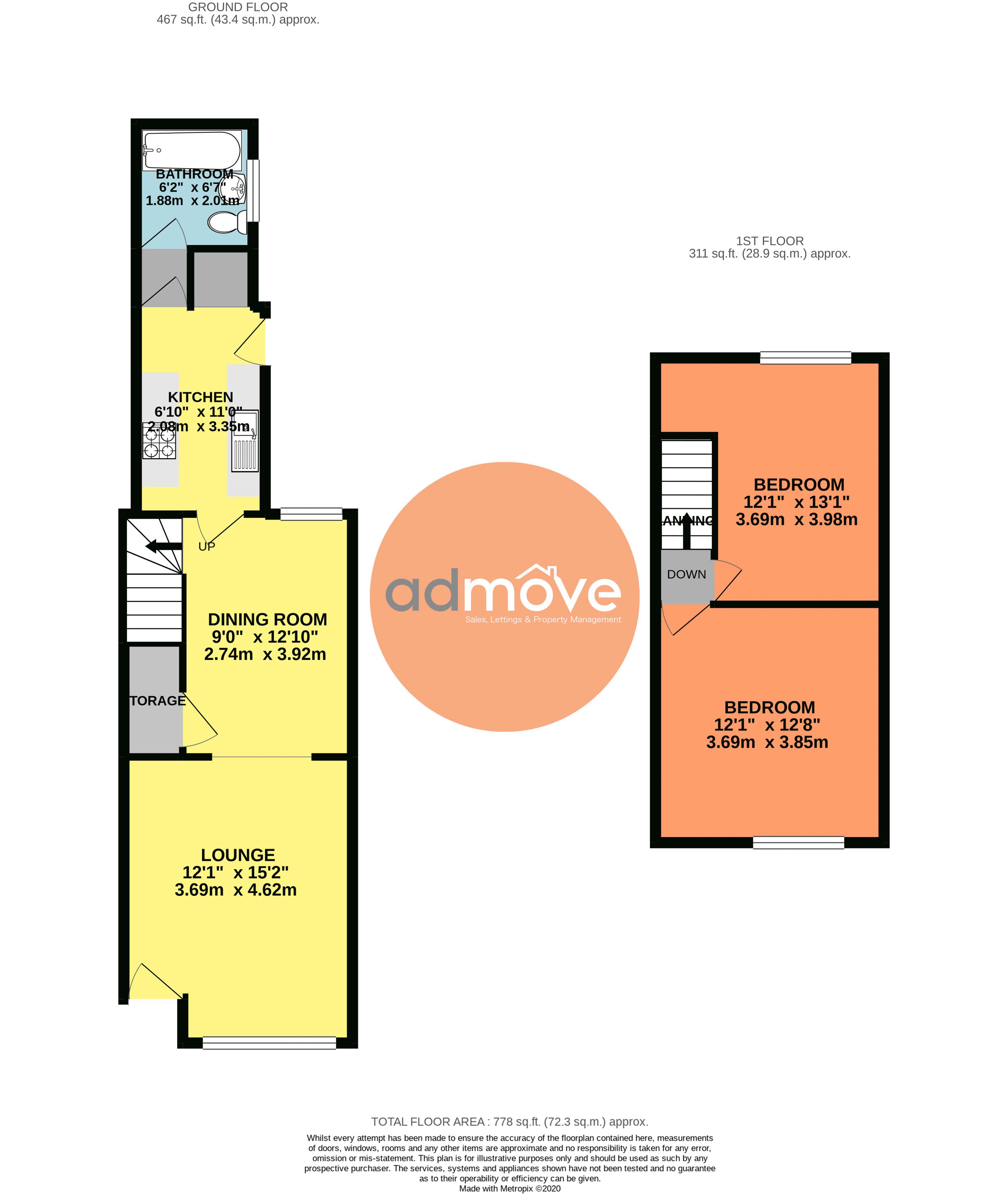 Ripley Street, Warrington WA5, 2 bedroom terraced house to rent