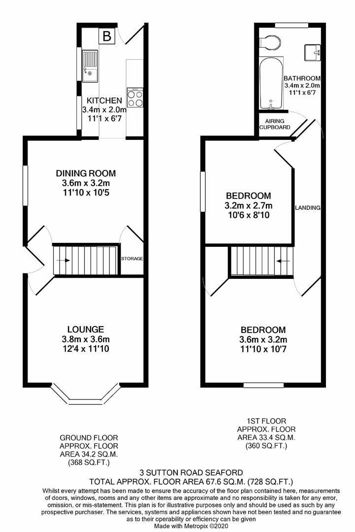 Sutton Road, Seaford BN25, 2 bedroom semidetached house for sale