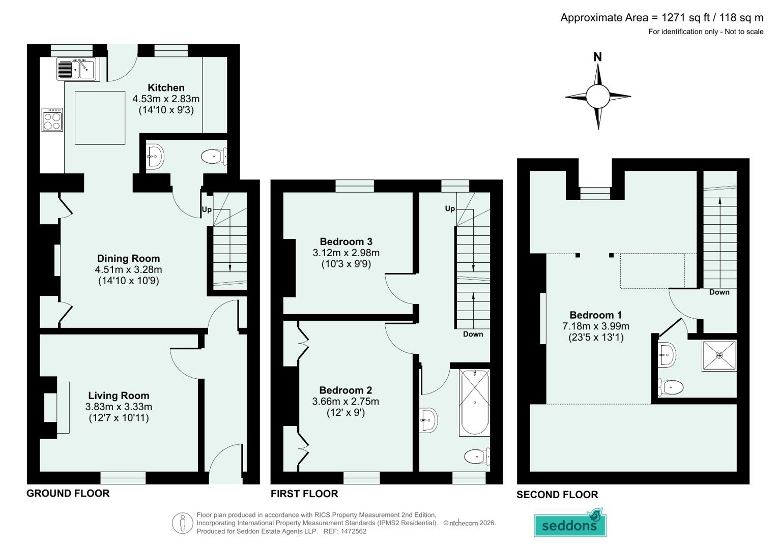 14, Wellbrook Street, Tiverton floorplan