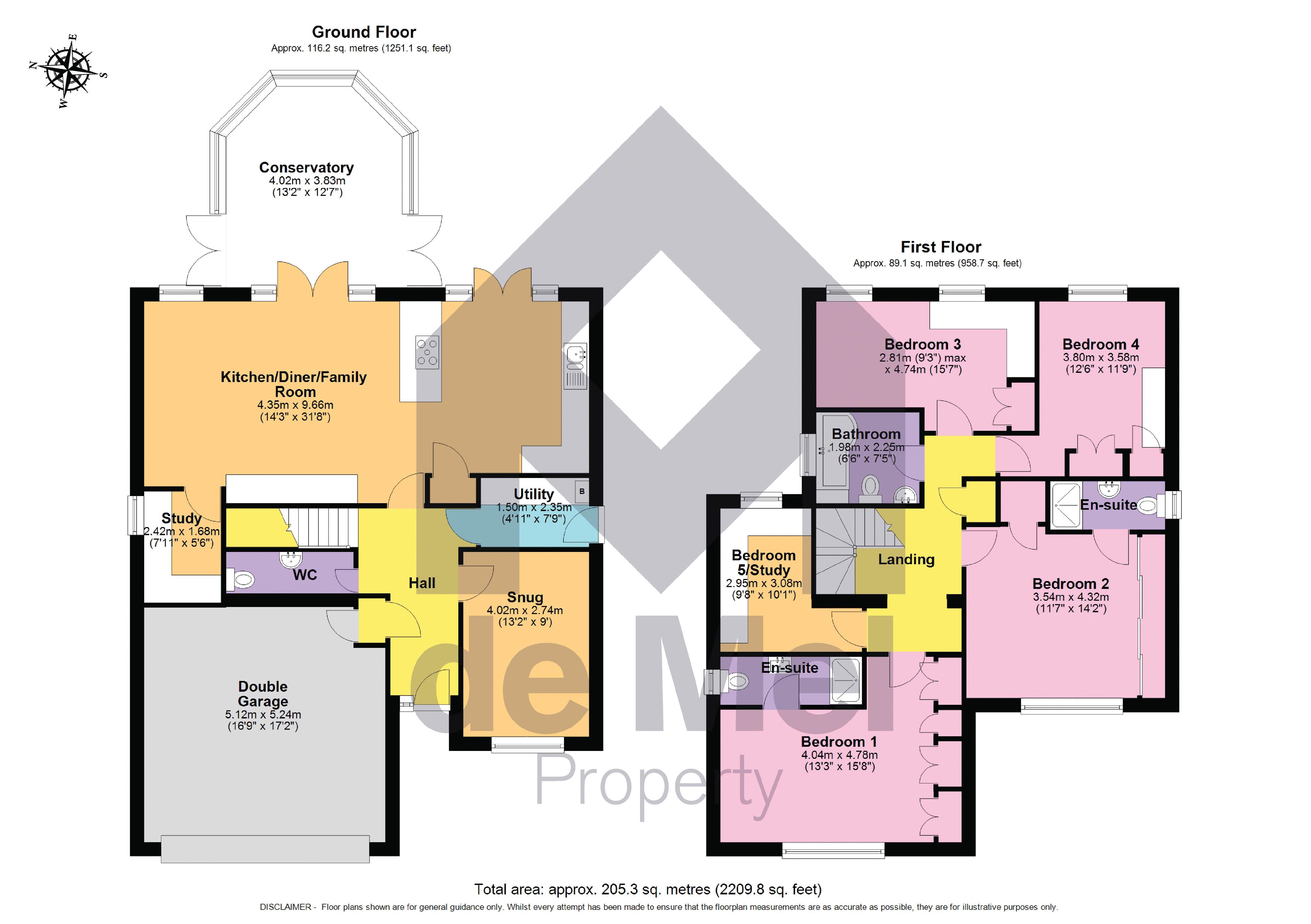 4, Yarlington Close, Cheltenham floorplan
