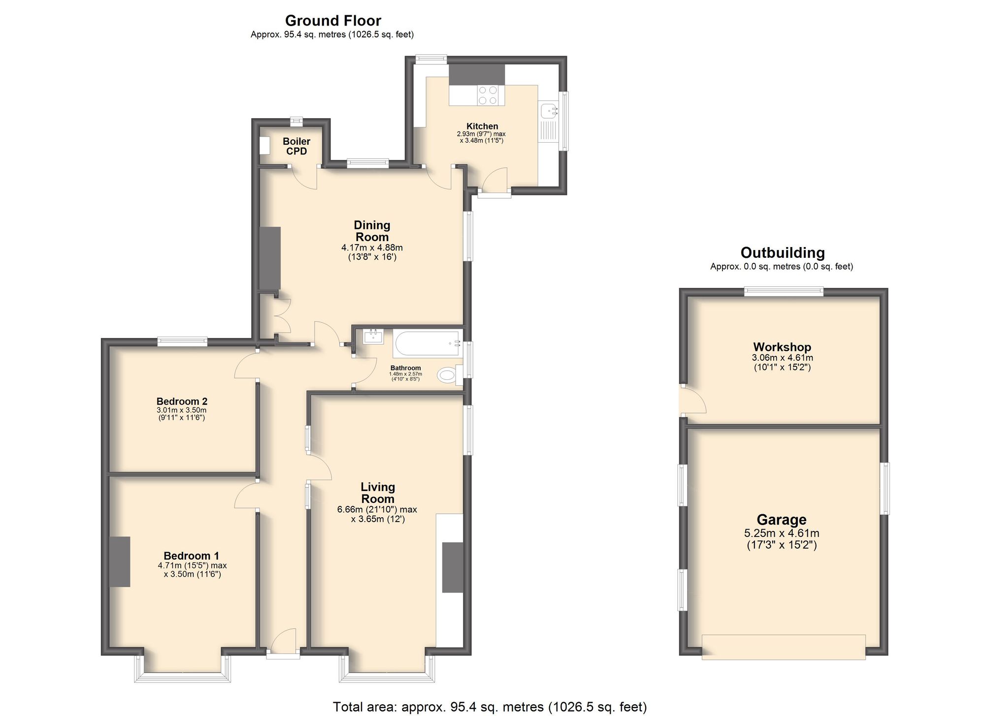 23 Bocking Lane, Sheffield floorplan