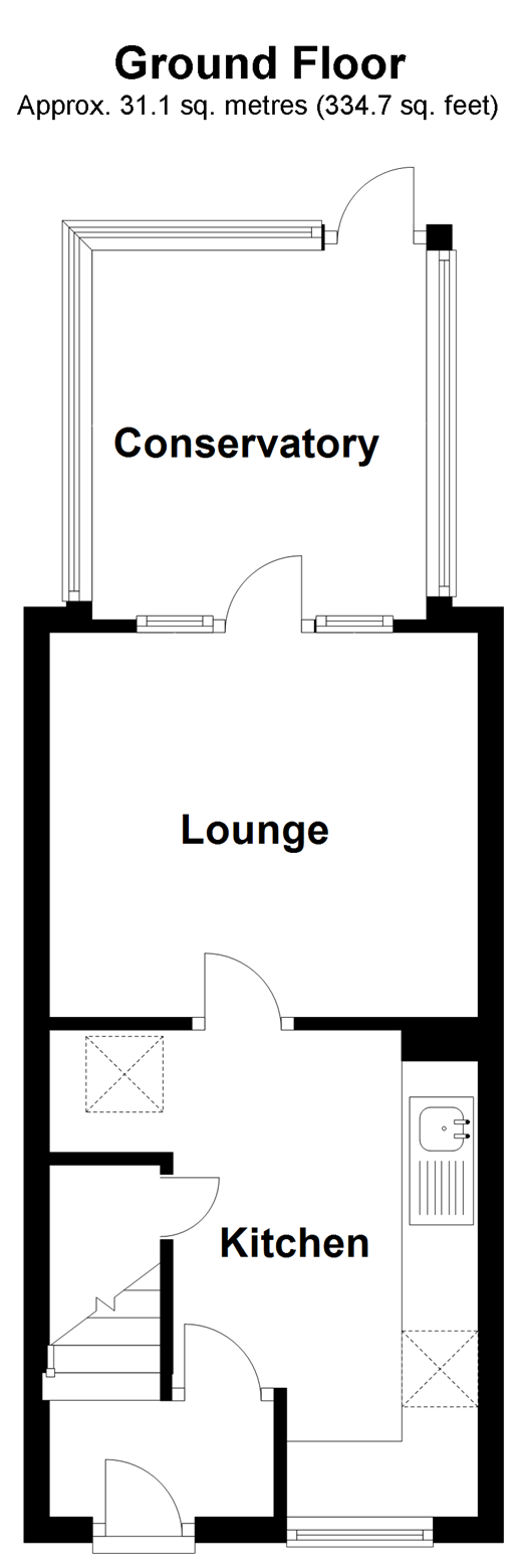 2 bed semidetached house for sale in Hazelhurst Crescent, Horsham
