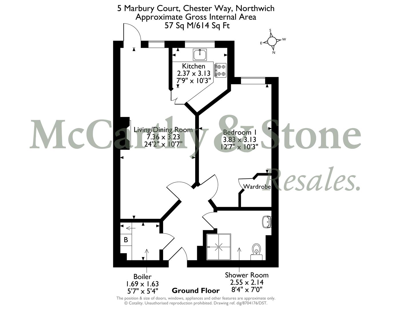 5 Marbury Court, Chester Way, Northwich floorplan
