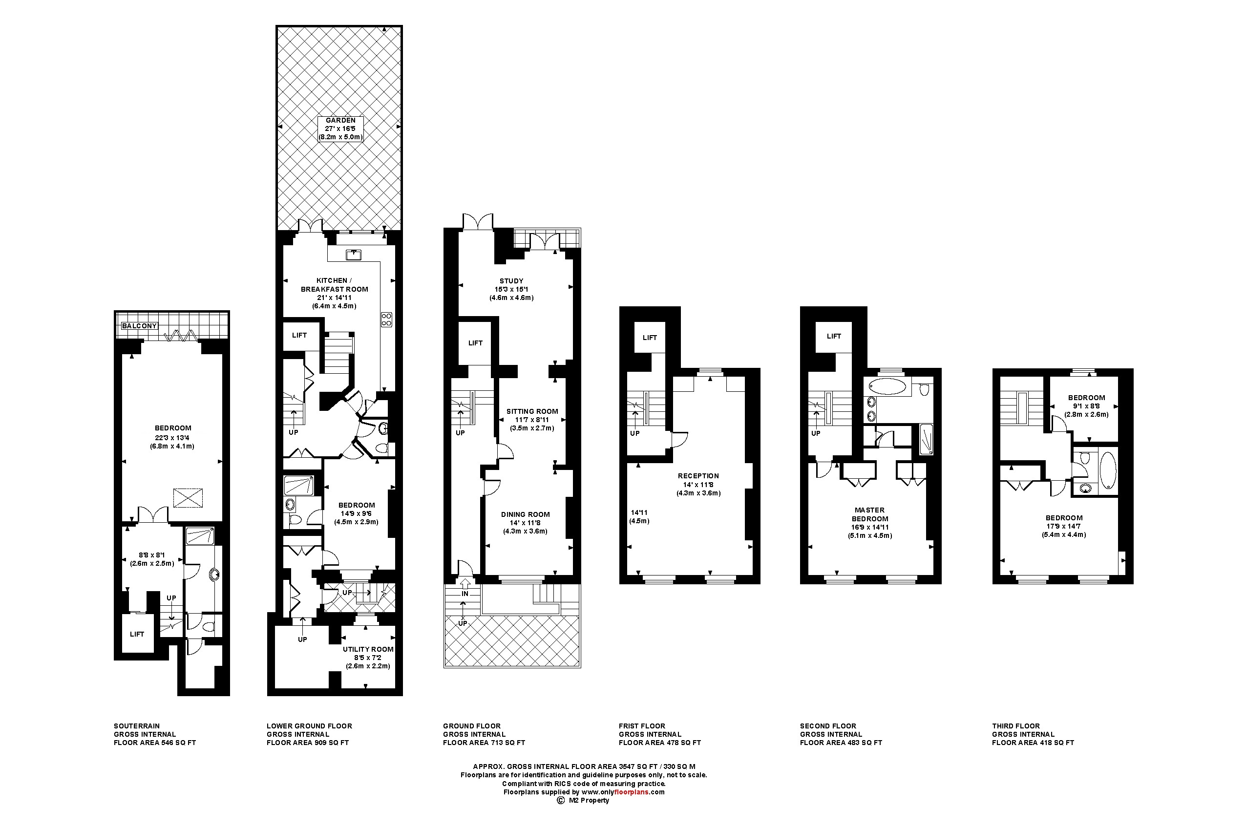 No Data Give, 9 Cliveden Place (SL), London floorplan