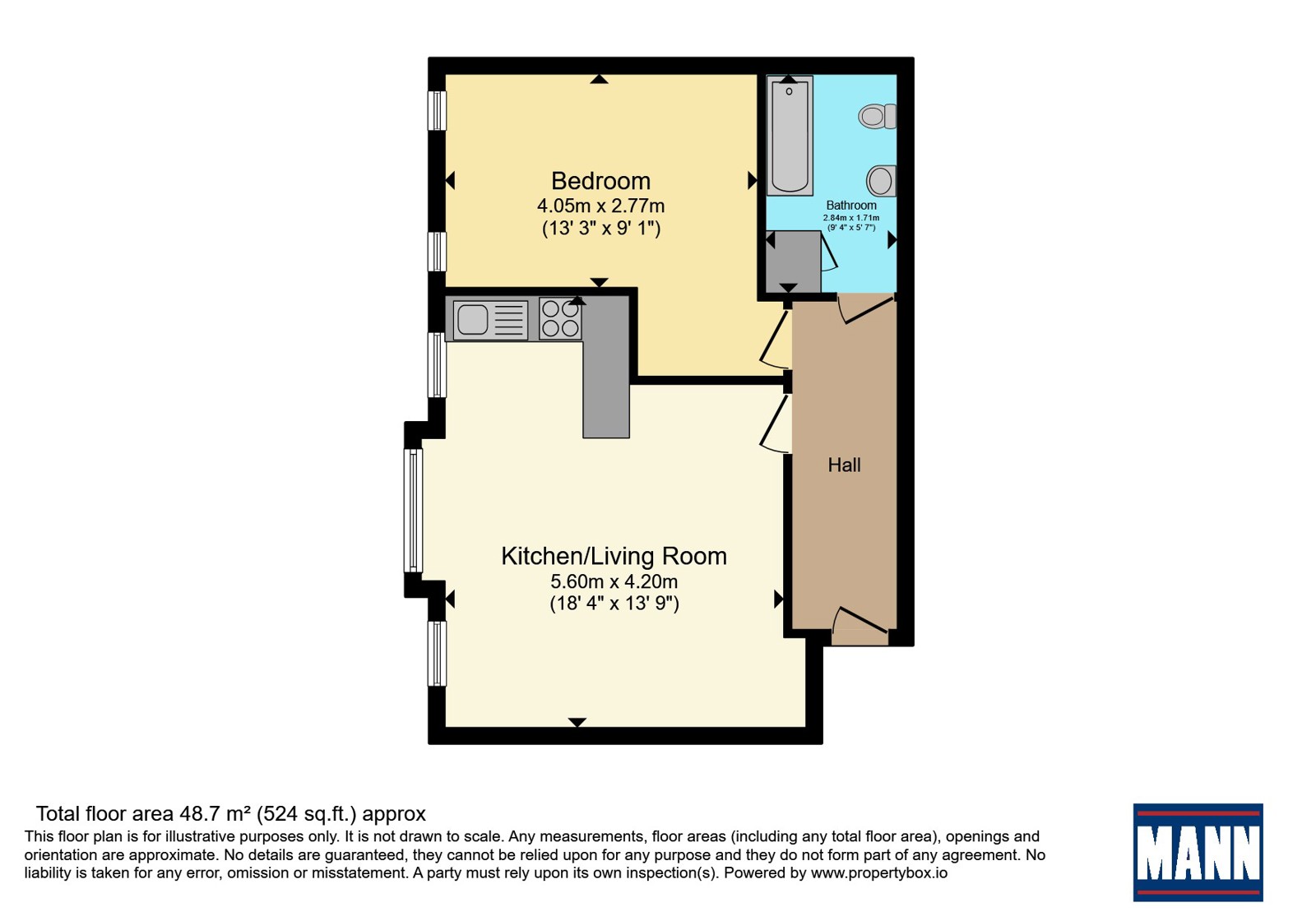 Flat 7 St. James Court 53-59,, James Street, Kent floorplan