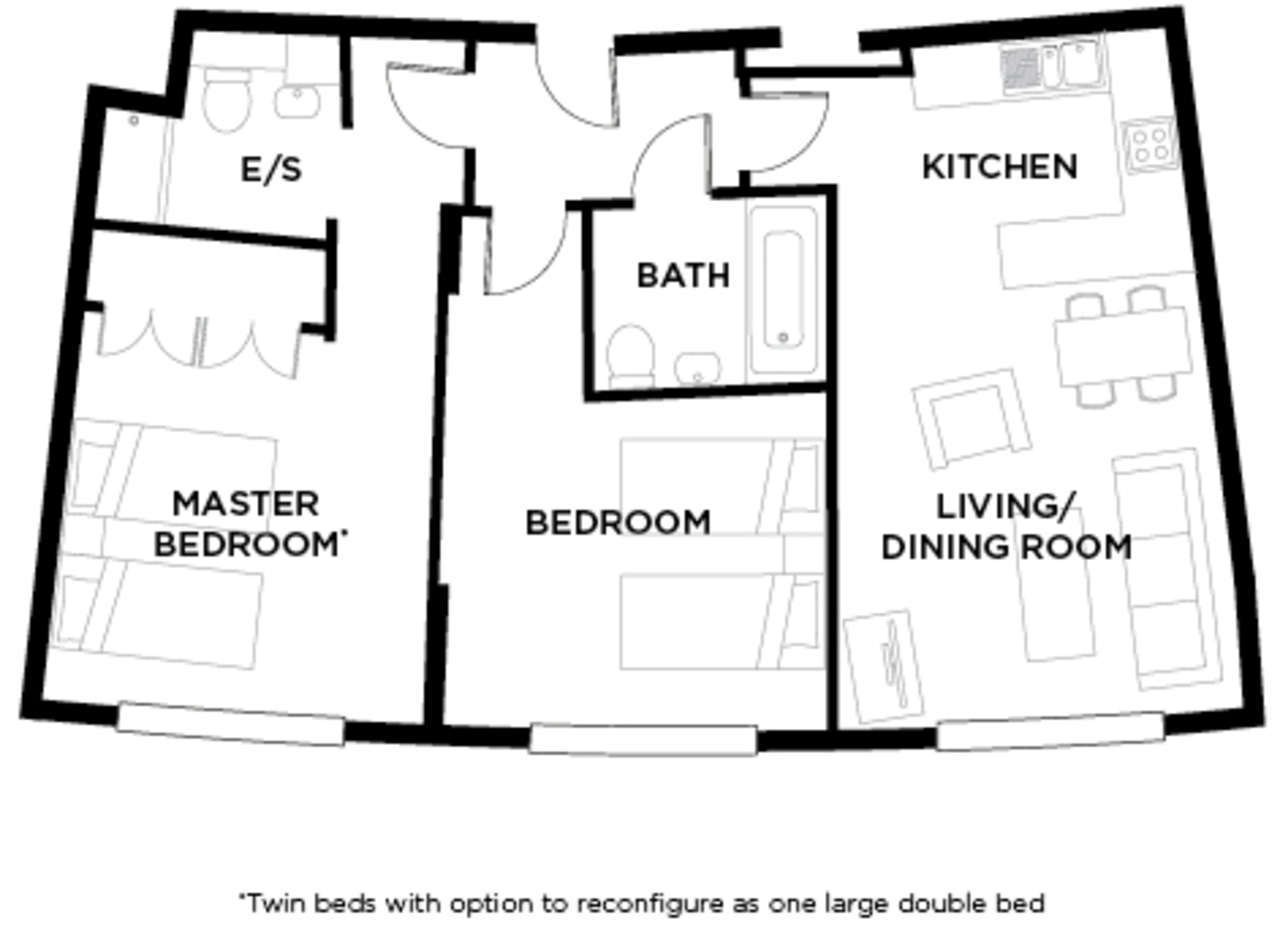 2 Bedrooms Flat to rent in Clarendon Road, Hatfield WD17