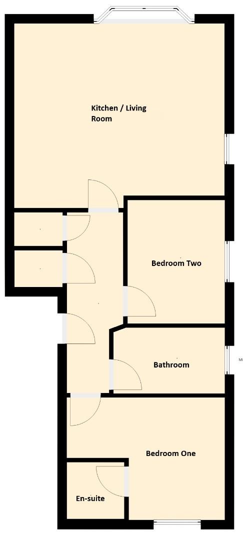 Flat 2, 640a., Dorchester Road, Weymouth floorplan