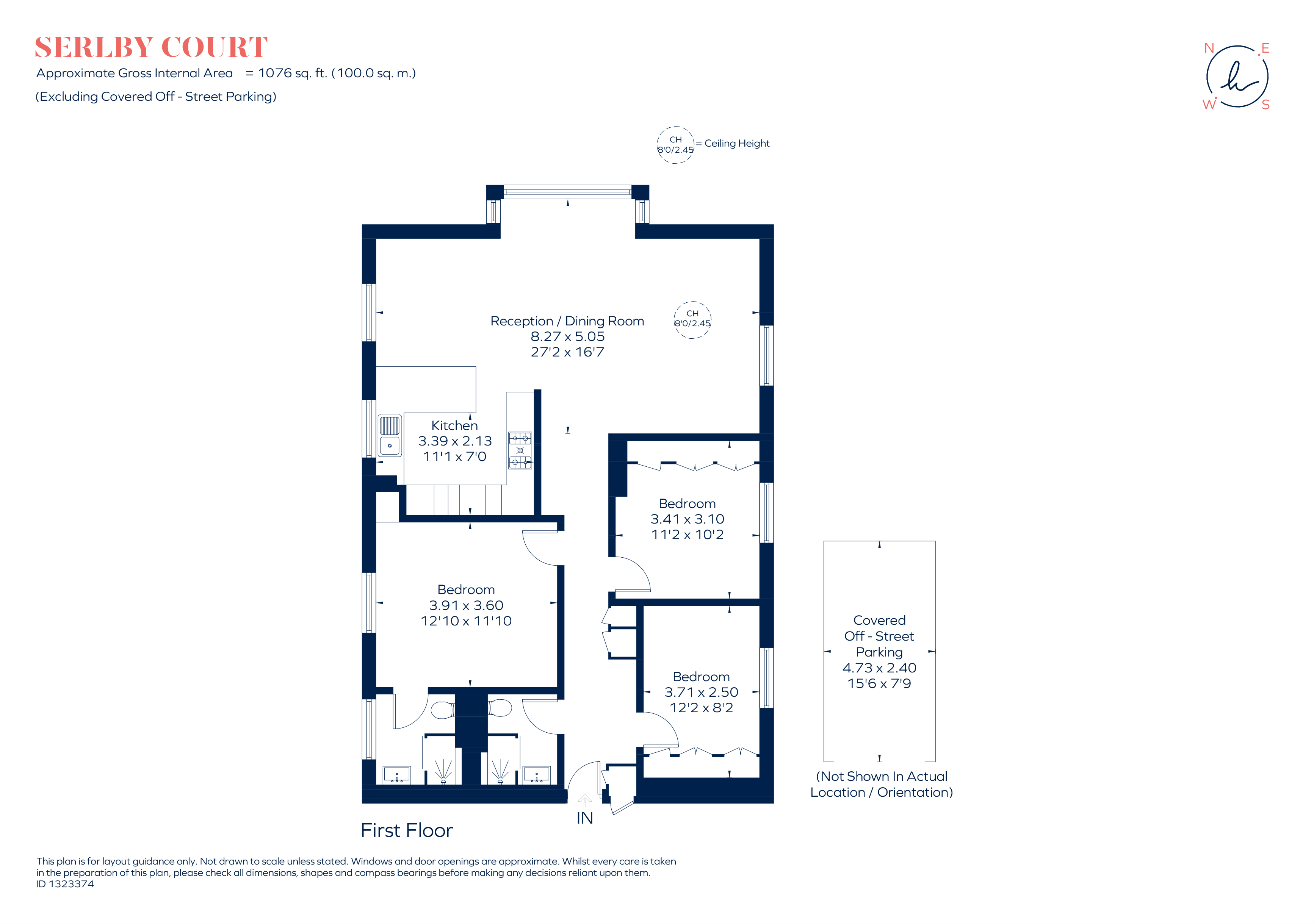 Flat 2, Serlby Court, 29, Somerset Square, London floorplan