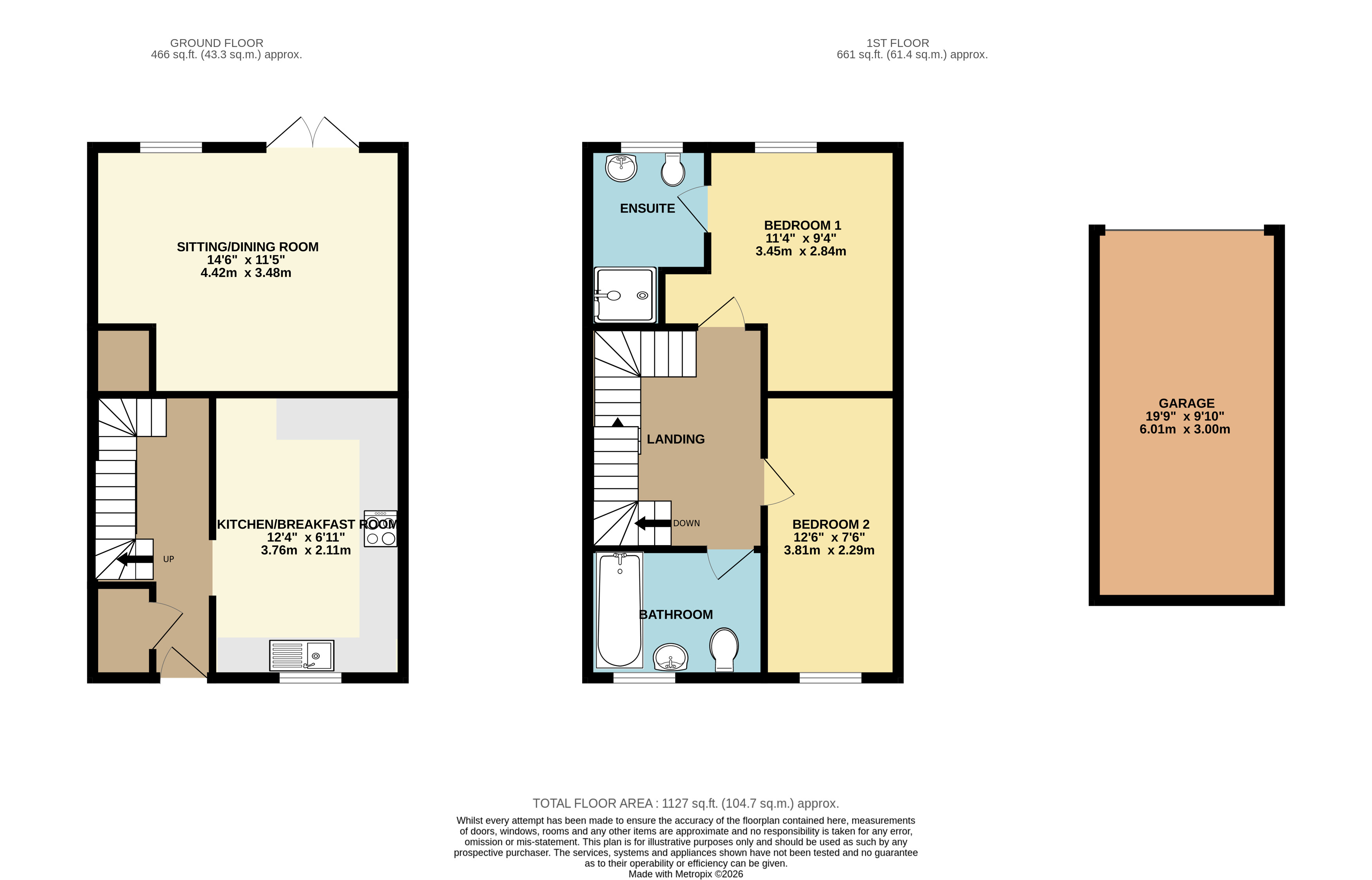 4 Marsh Gardens, Dunster Minehead Somerset floorplan