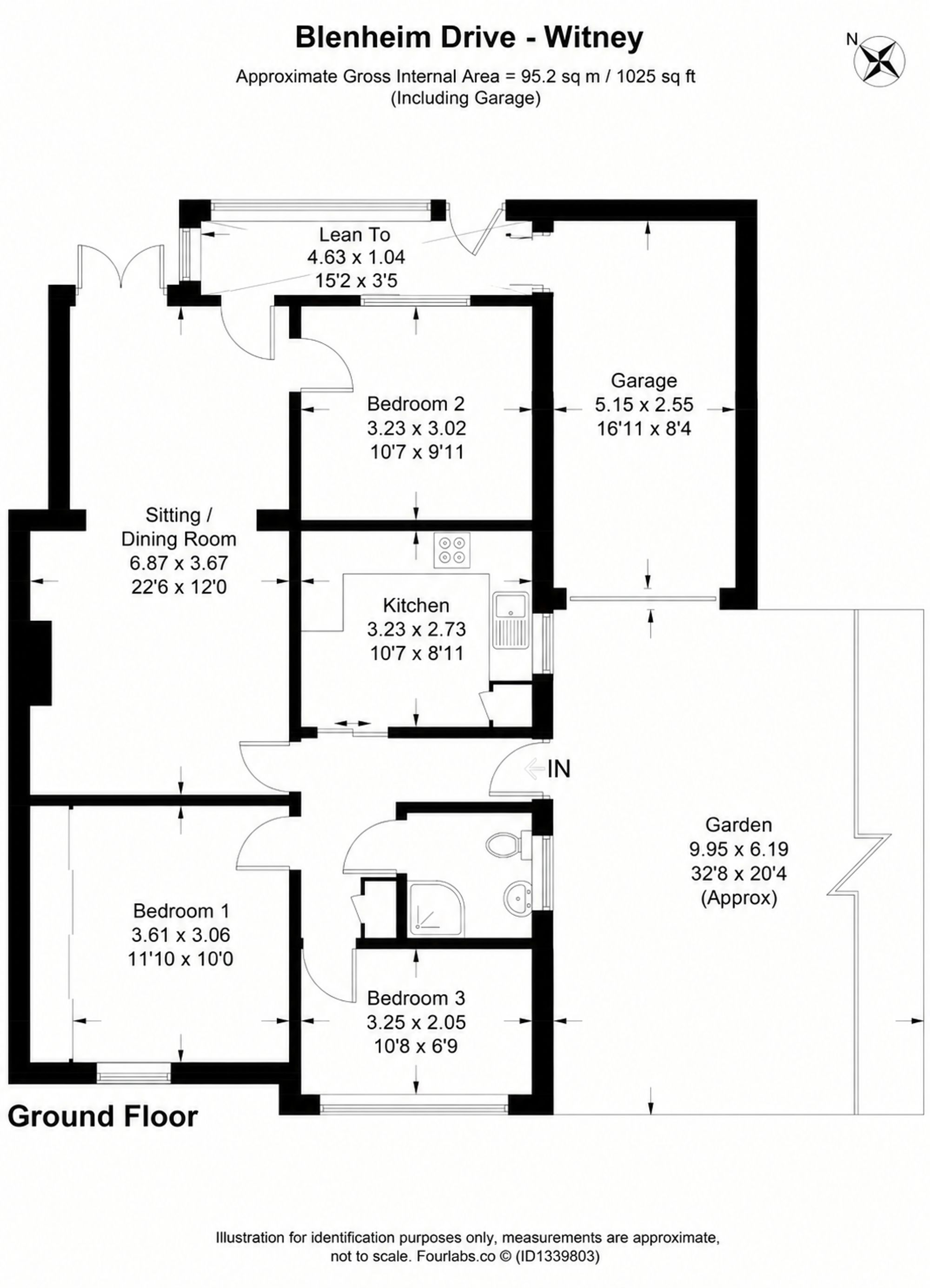 43 Blenheim Drive, Witney floorplan