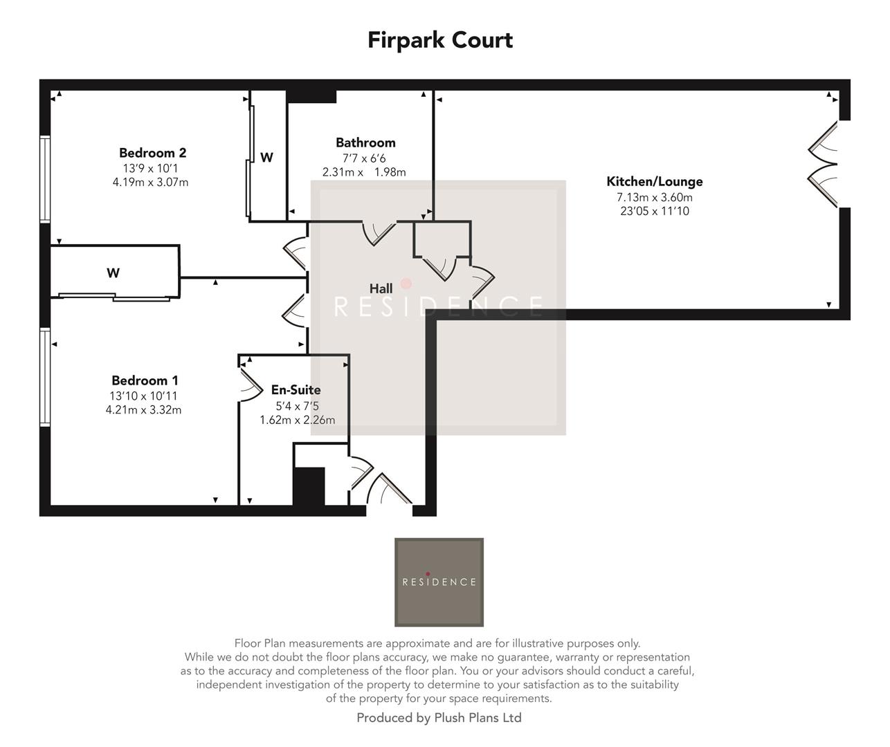 Flat 0/2, 3, Firpark Court, Glasgow, Glasgow City, floorplan