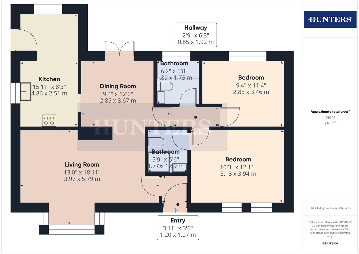 4, Mulberry Close, Bridlington floorplan