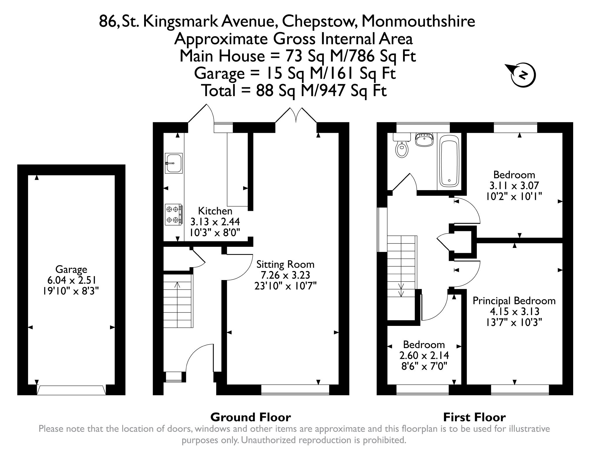 86, St. Kingsmark Avenue, Chepstow floorplan