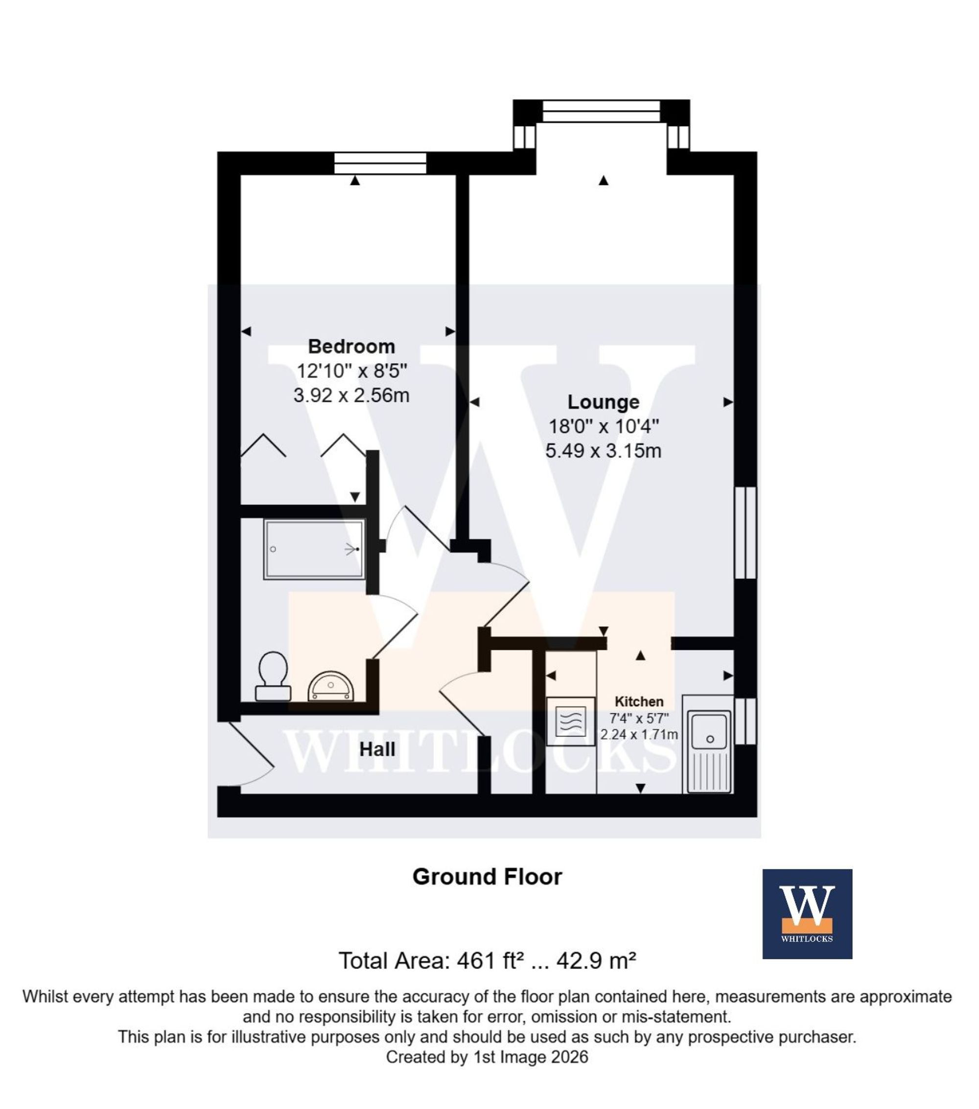 Flat 9, Oakland Court Nyetimber Lane, Bognor Regis floorplan