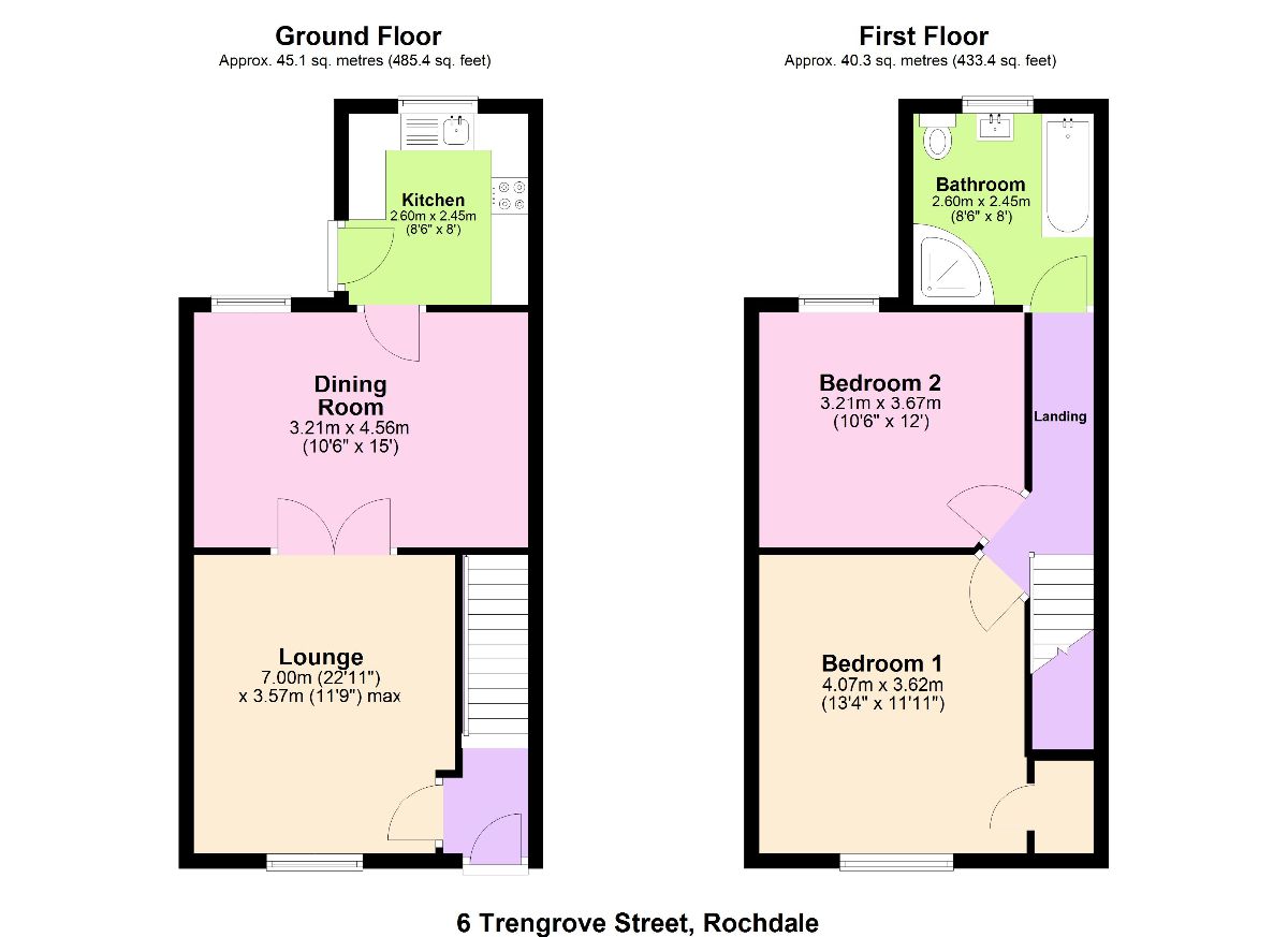 6 Trengrove Street, Rochdale floorplan