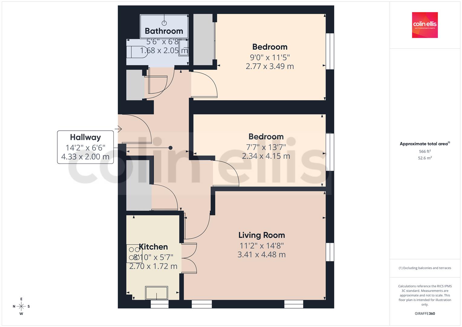 Flat 26 Hartford Court, 33, Filey Road, Scarborough floorplan