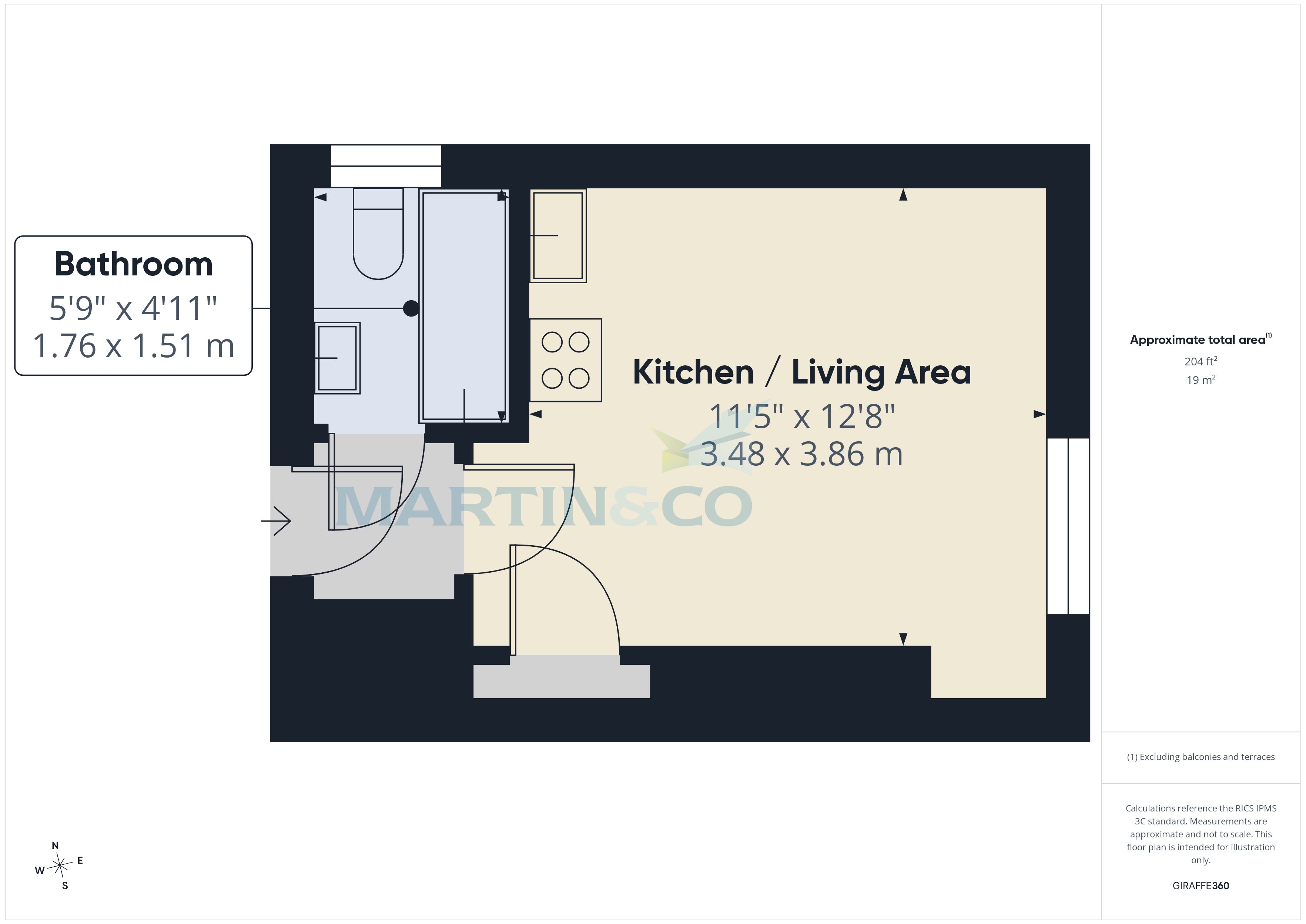 Flat 4, 1, Guildford Road, Tunbridge Wells floorplan