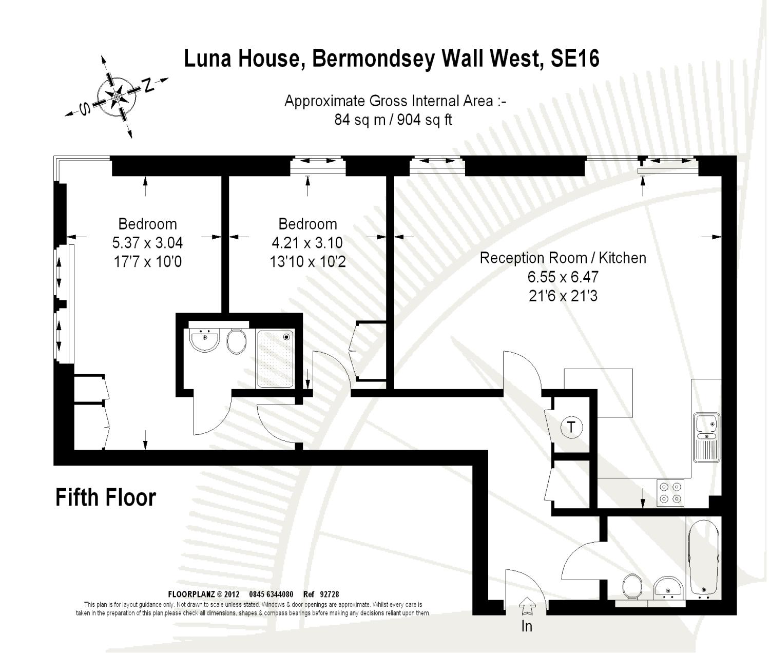 2 Bedrooms Flat for sale in Luna House, 37 Bermondsey Wall West, London SE16