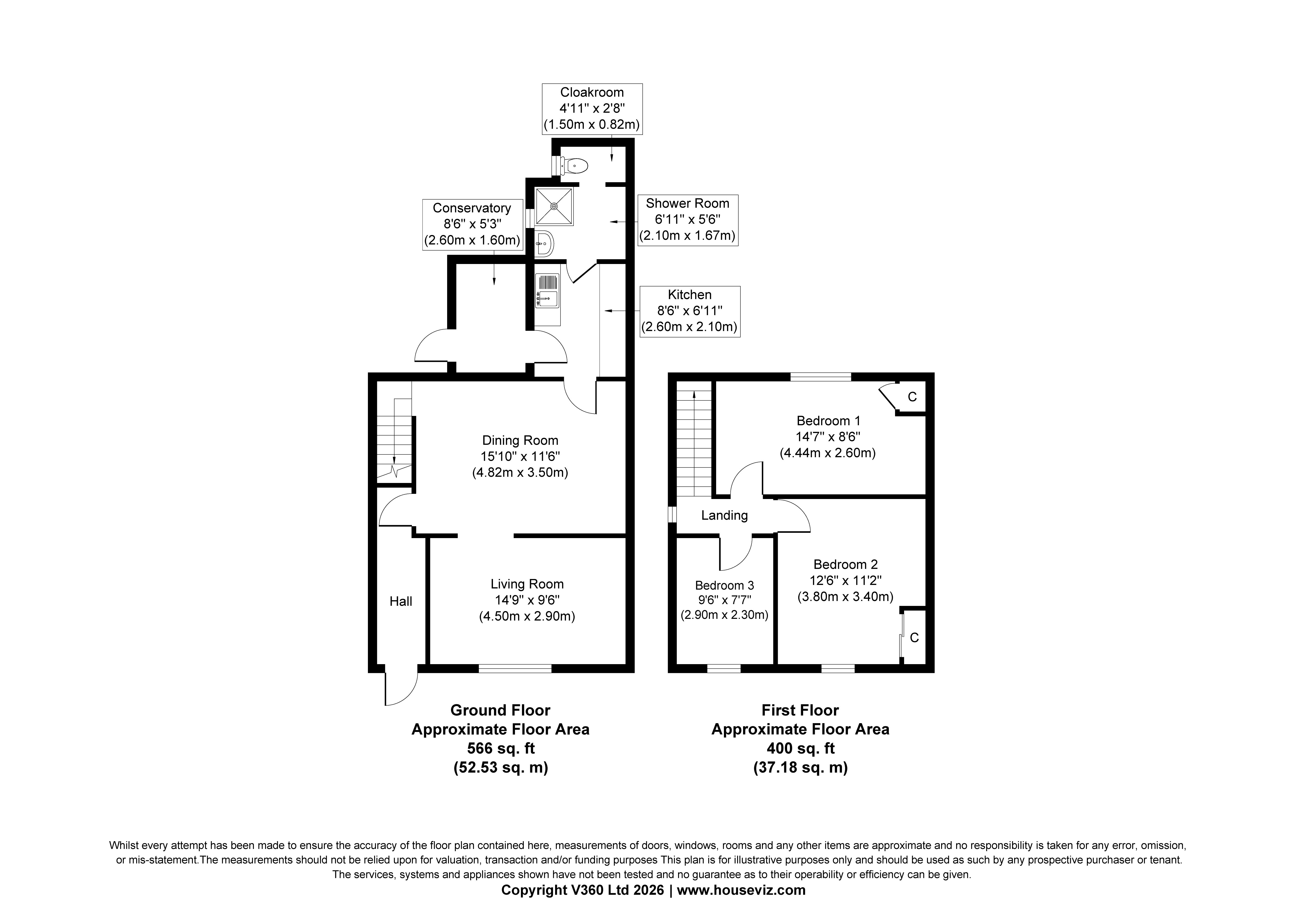 4 Hall Cottages, Church Street, Sudbury floorplan